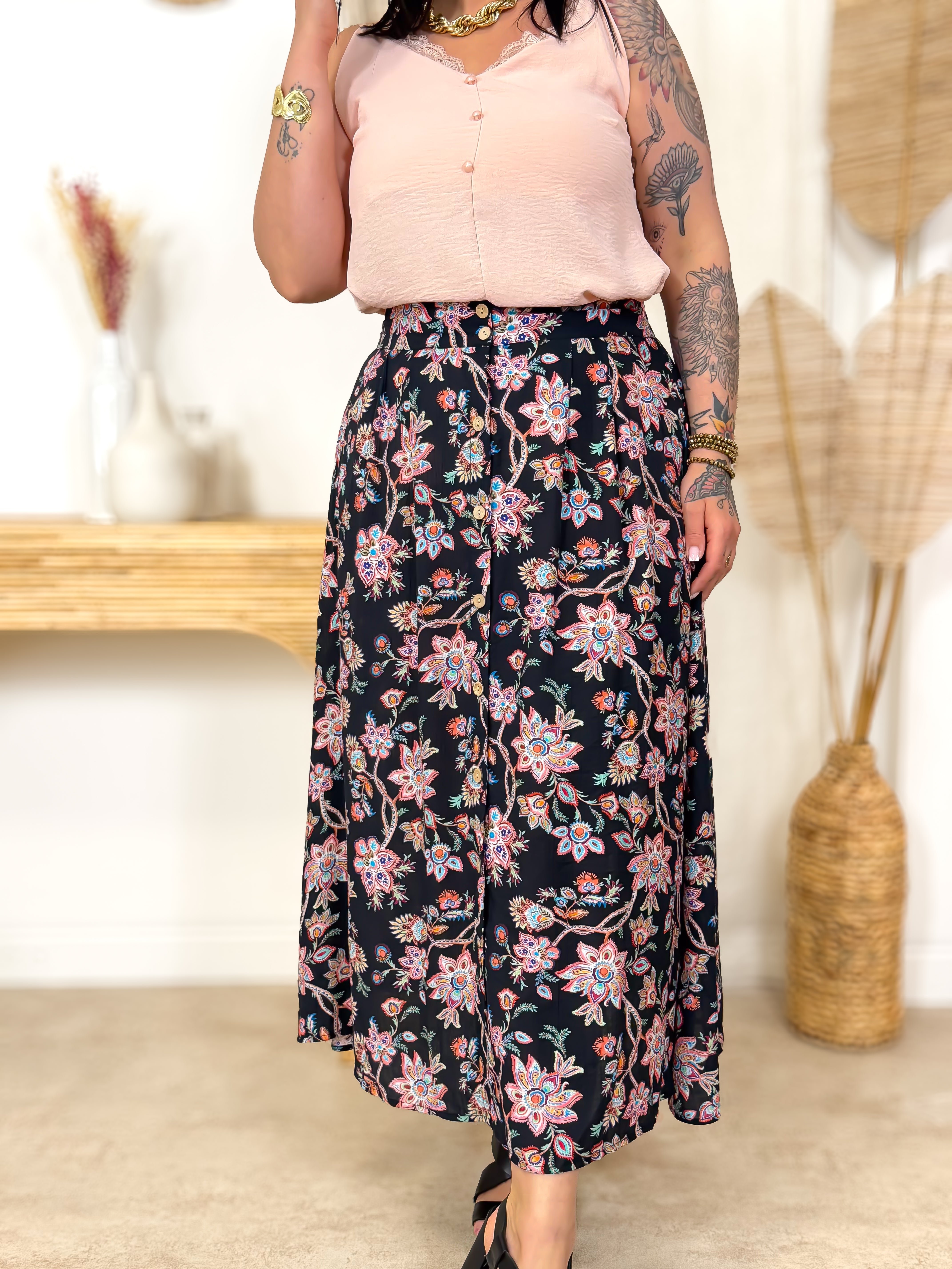 Jupe - Malou - Noir Multi