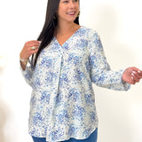 Blouse - Shaina - Bleu