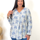 Blouse - Shaina - Bleu