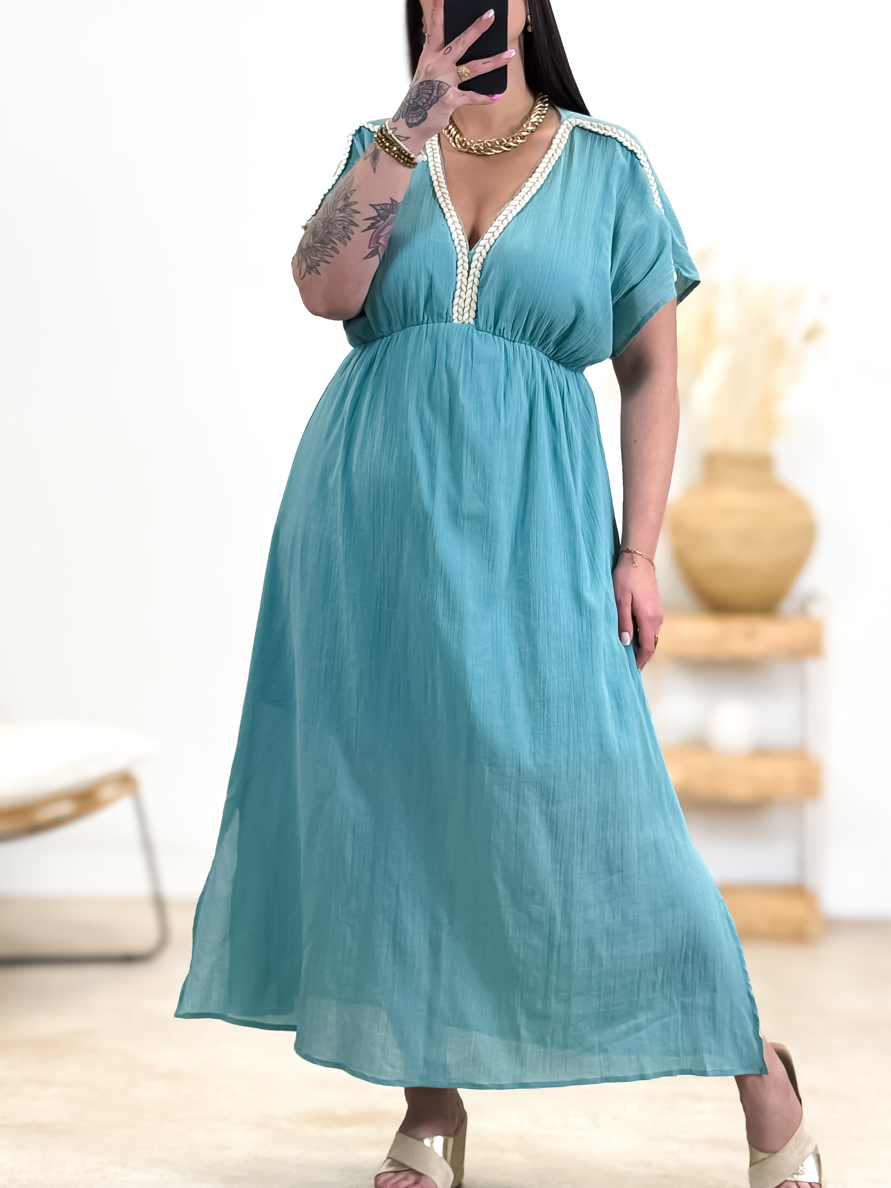 Robe - Simona - Turquoise