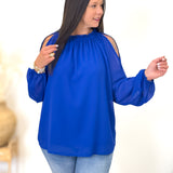 Blouse - Fiona - Bleu roi