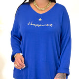 Pull - Happiness - Bleu roi