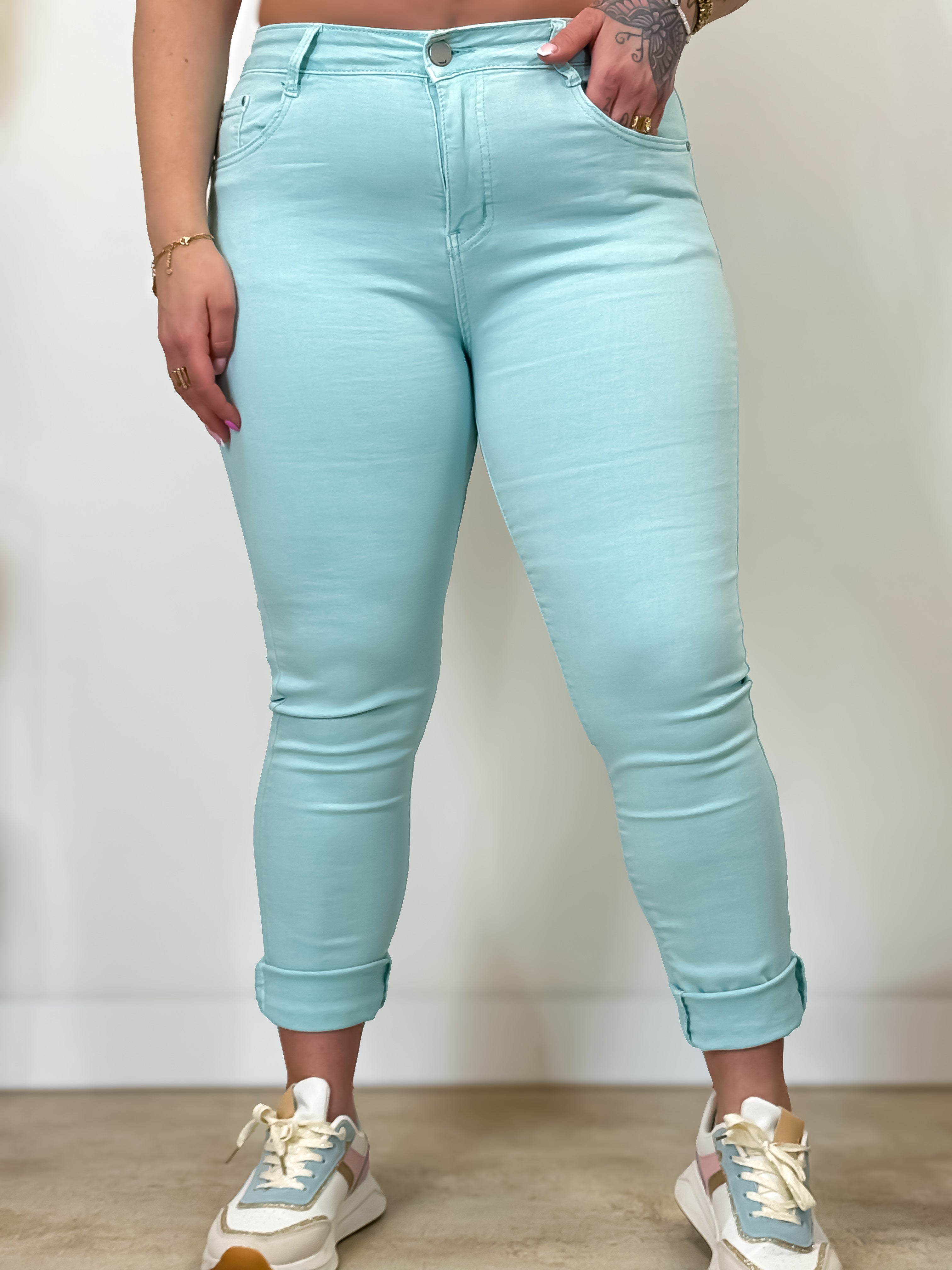Jeans - Maria - Turkoois