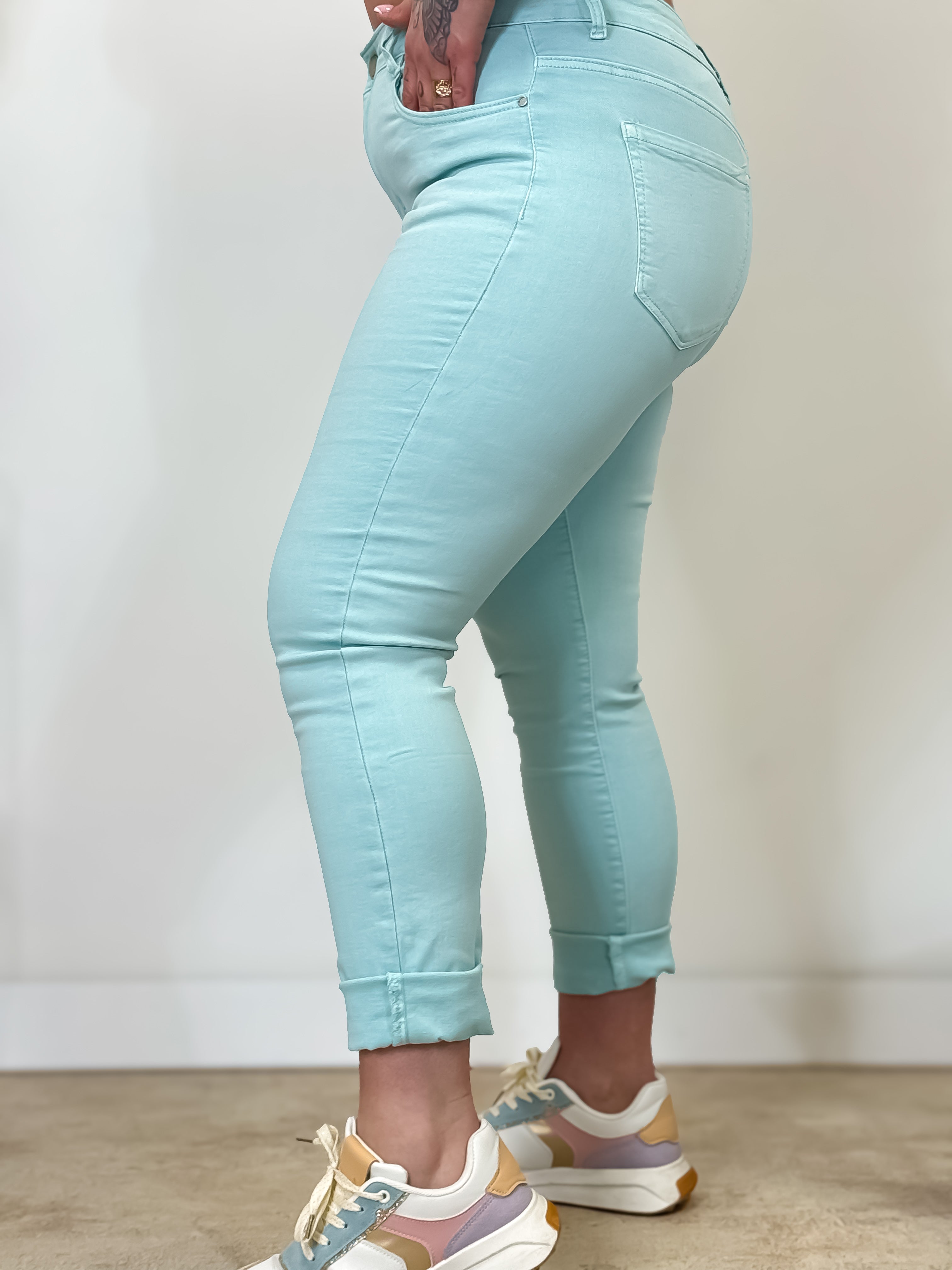 Jeans - Maria - Turkoois