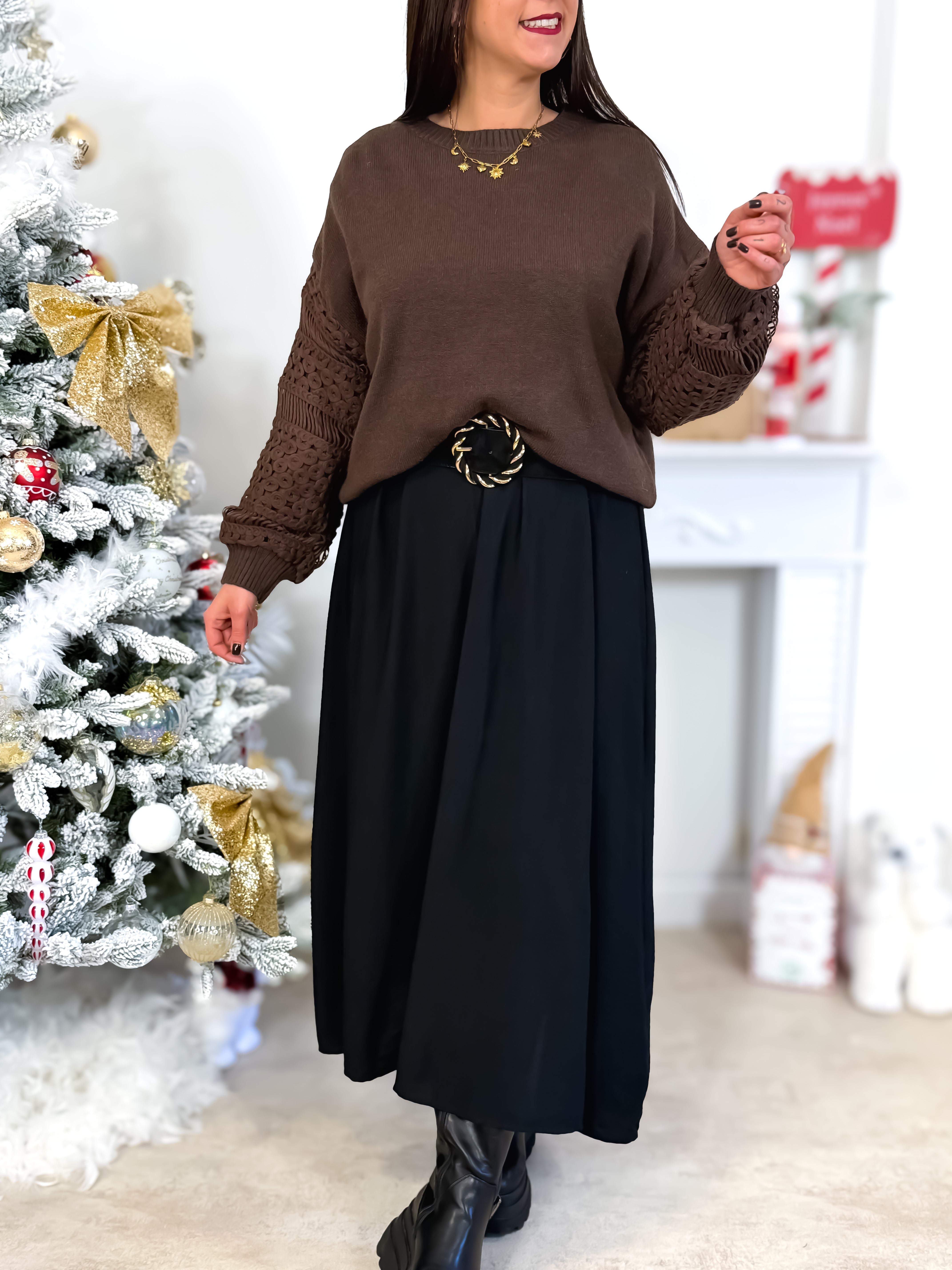 Robe Longue - Lucia - Noir