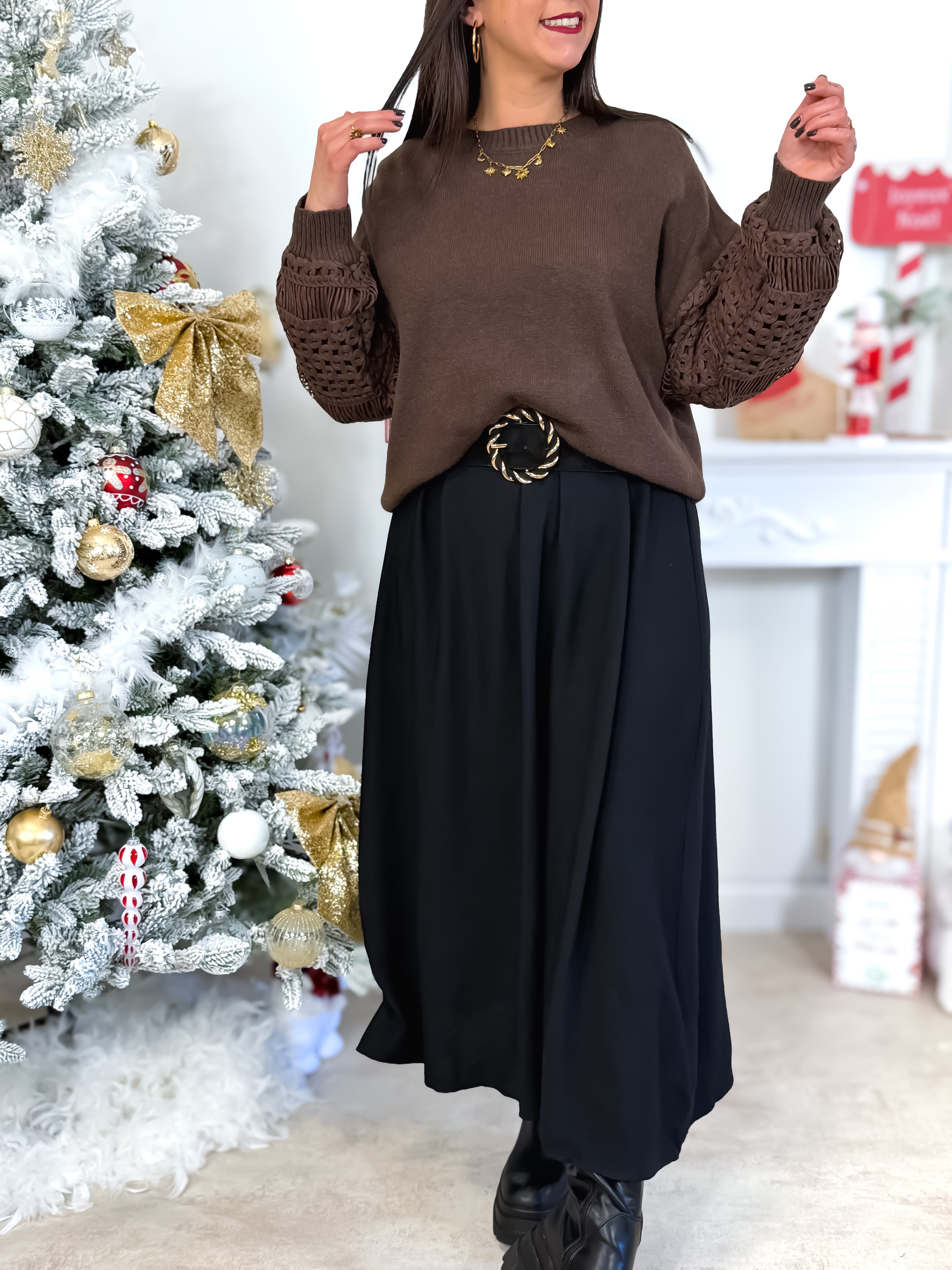 Robe Longue - Lucia - Noir