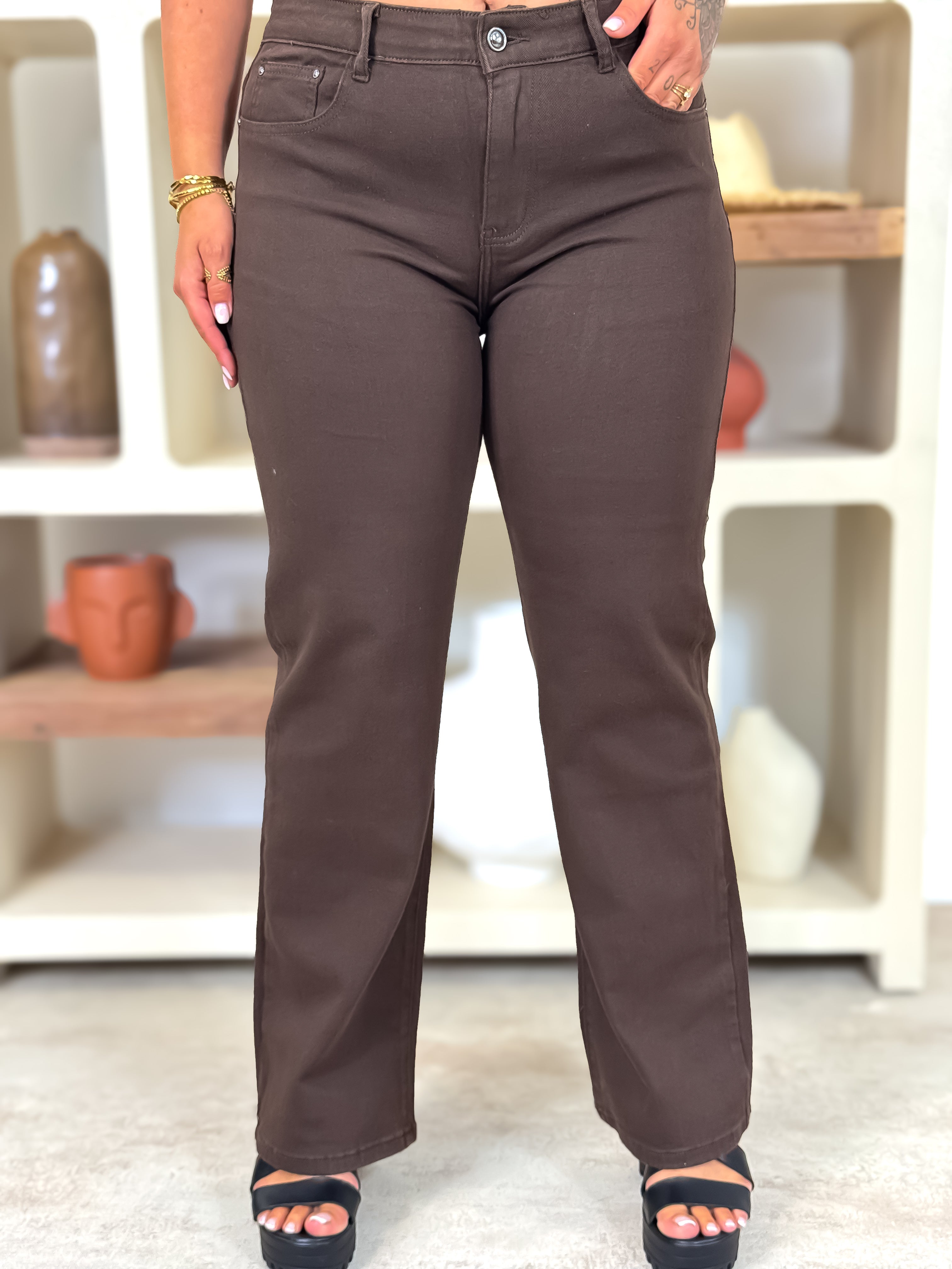 Jeans - Pauline - Chocolat
