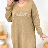 Robe pull - J'adore - Camel