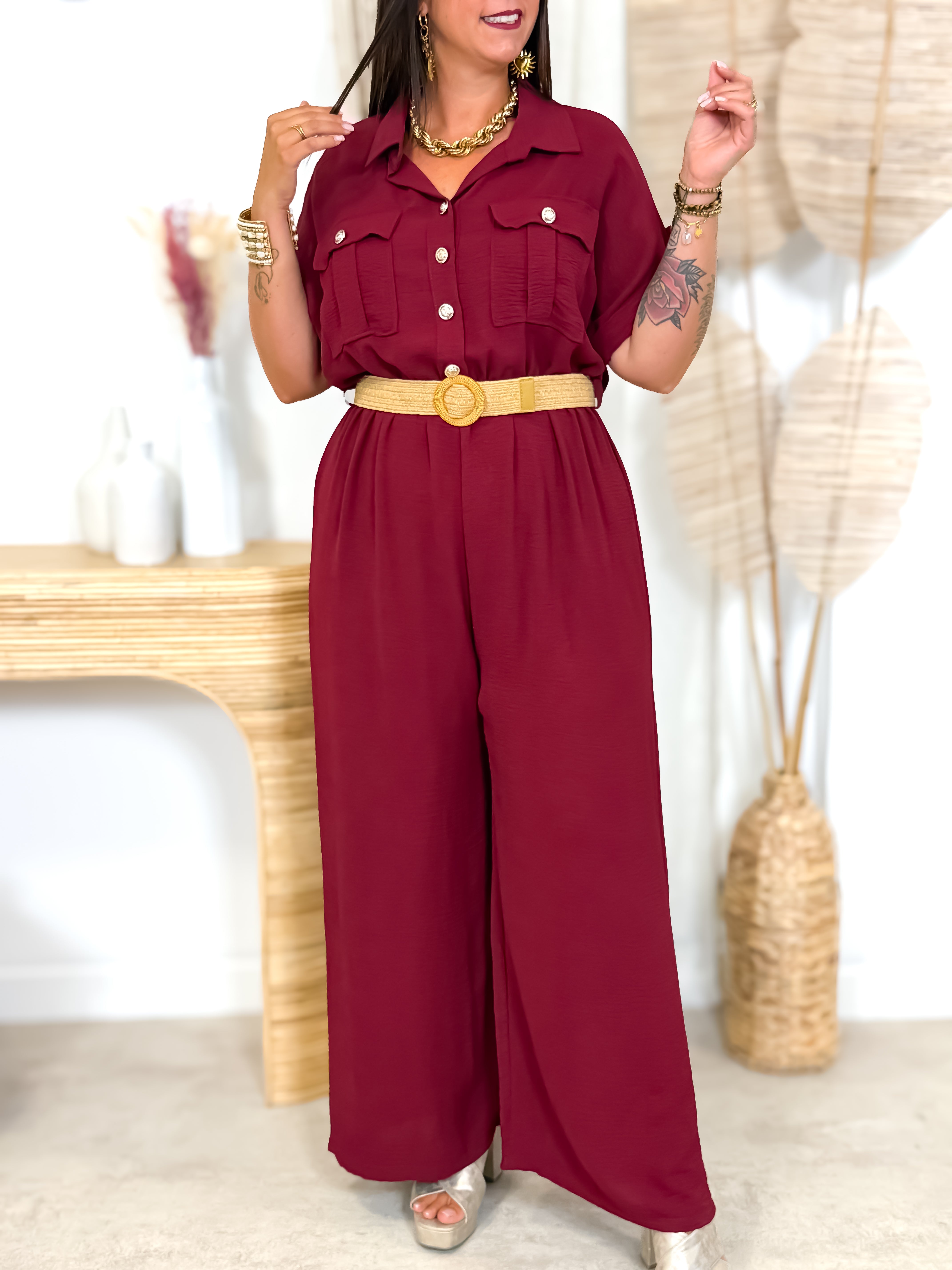 Combinaison - Jade - Bordeaux