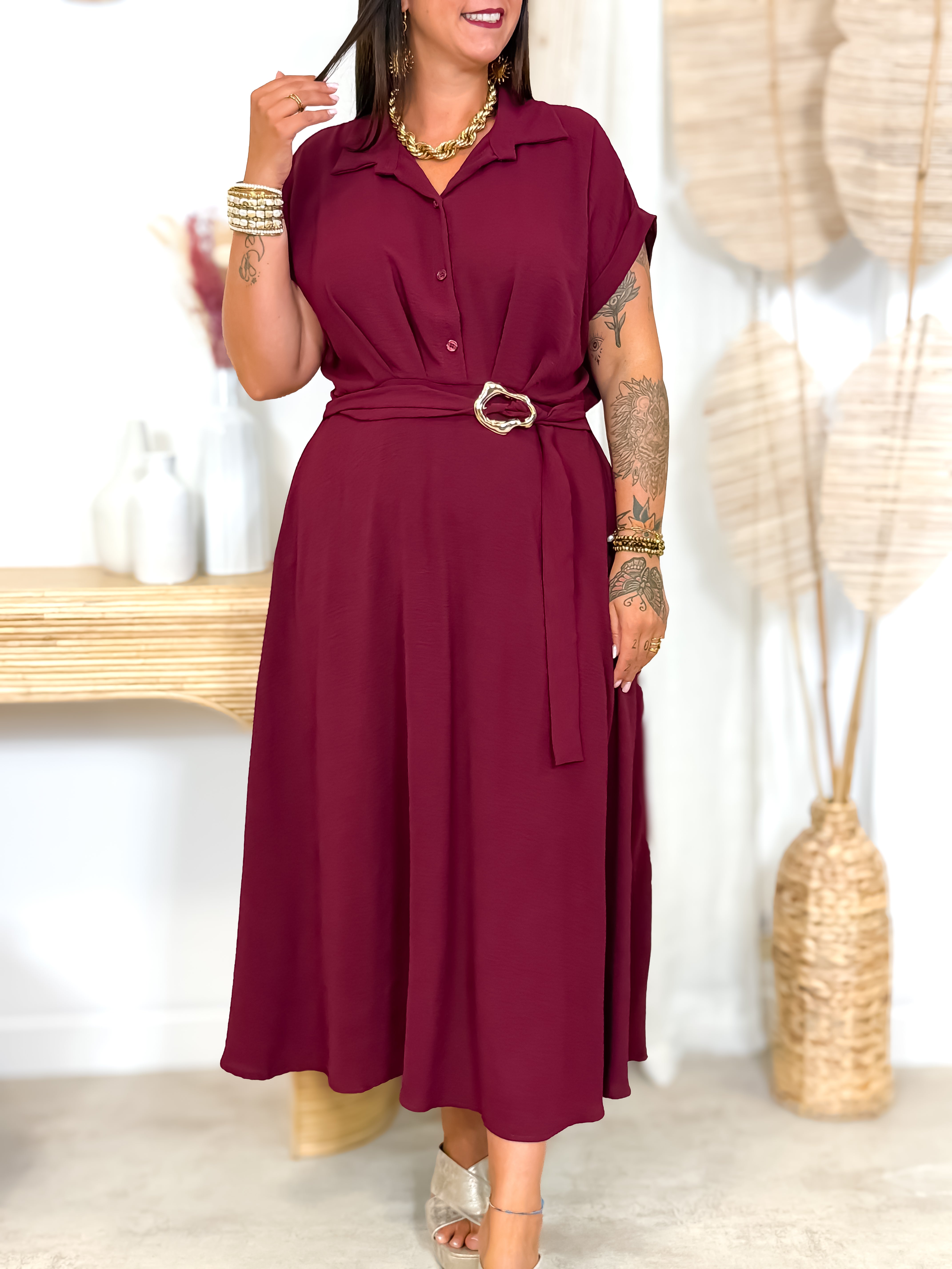 Robe Longue - Elia - Bordeaux