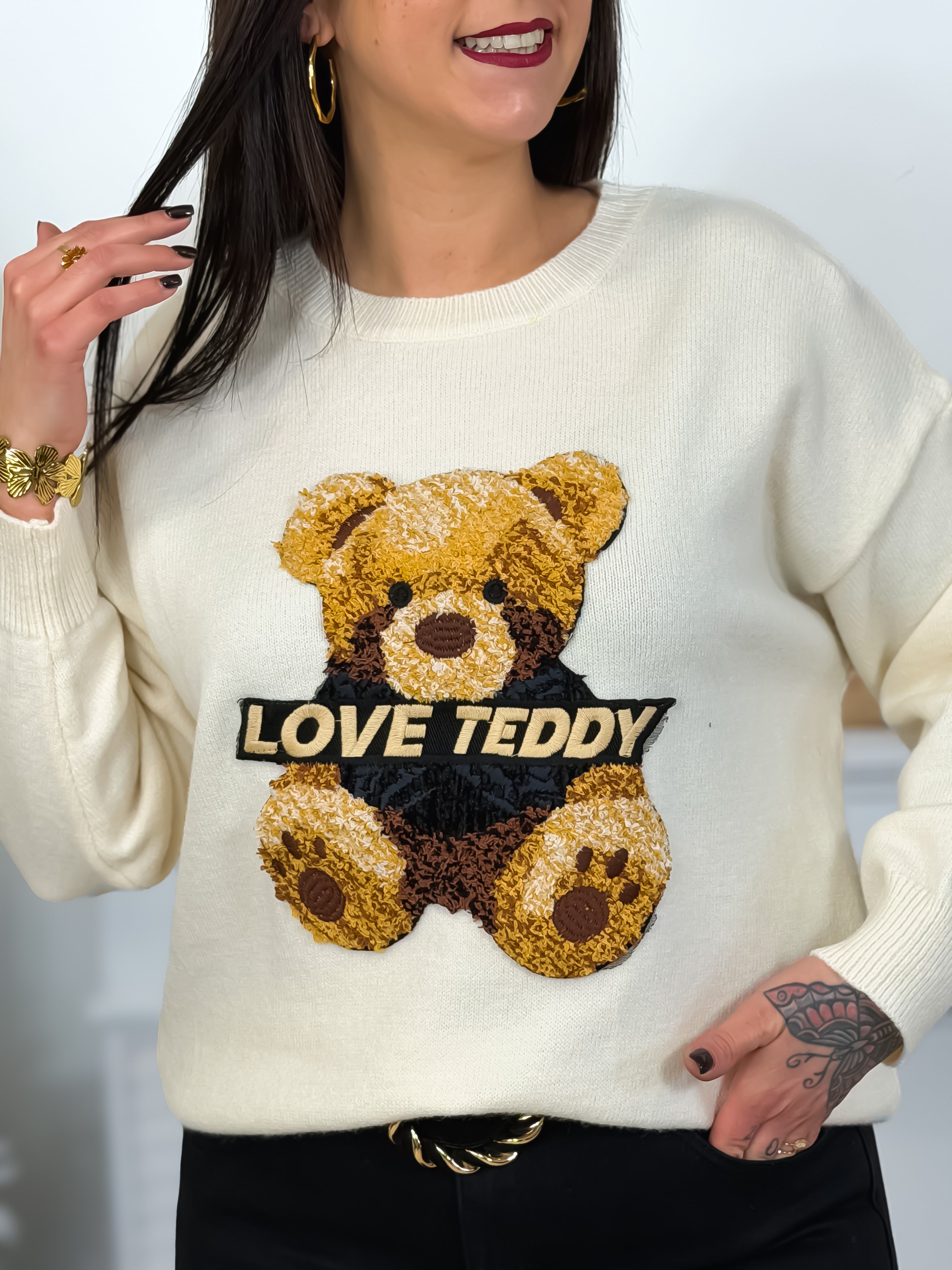 Pull - Teddy - Beige