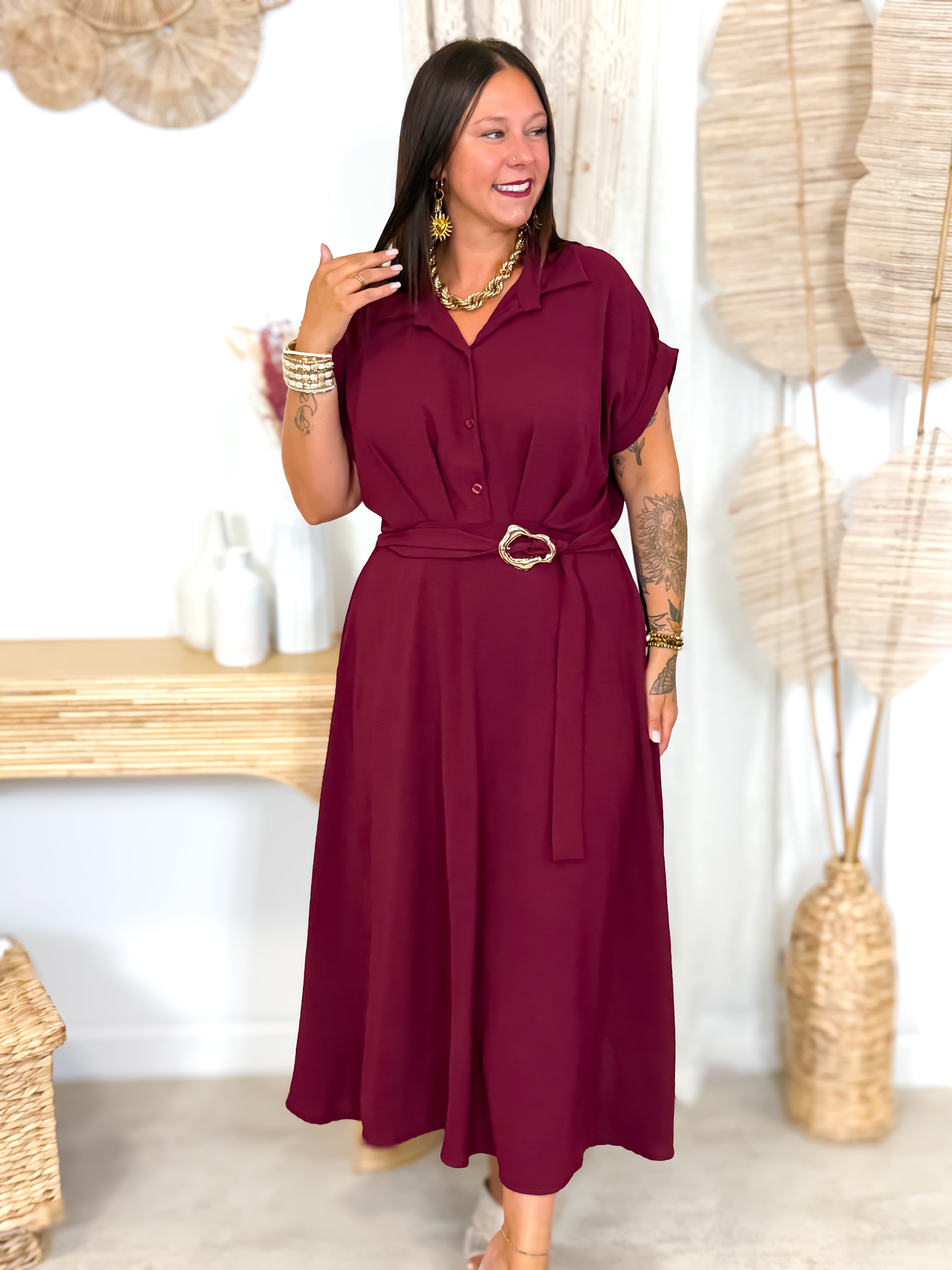 Robe Longue - Elia - Bordeaux
