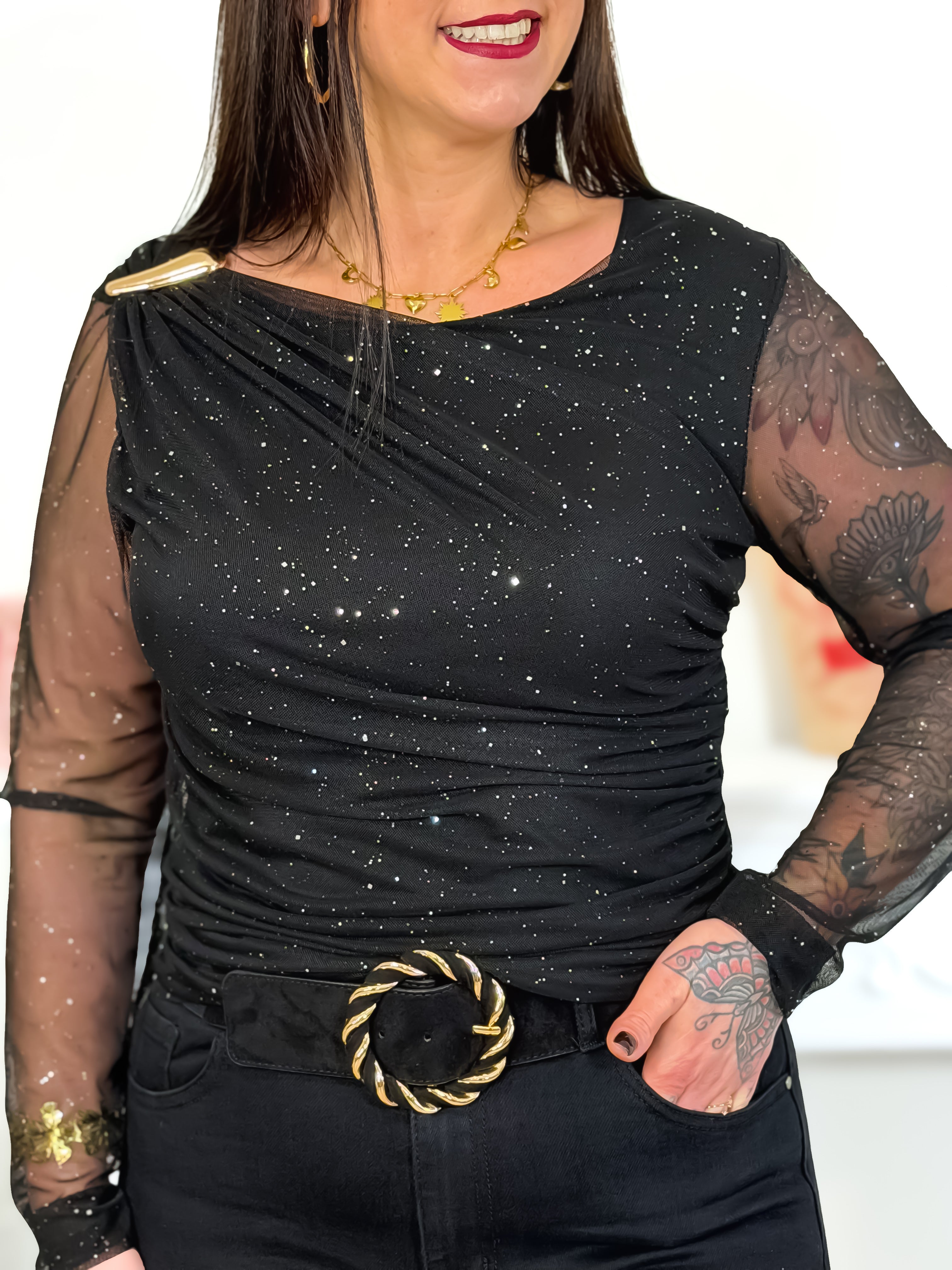 Blouse - Oxane - Geel