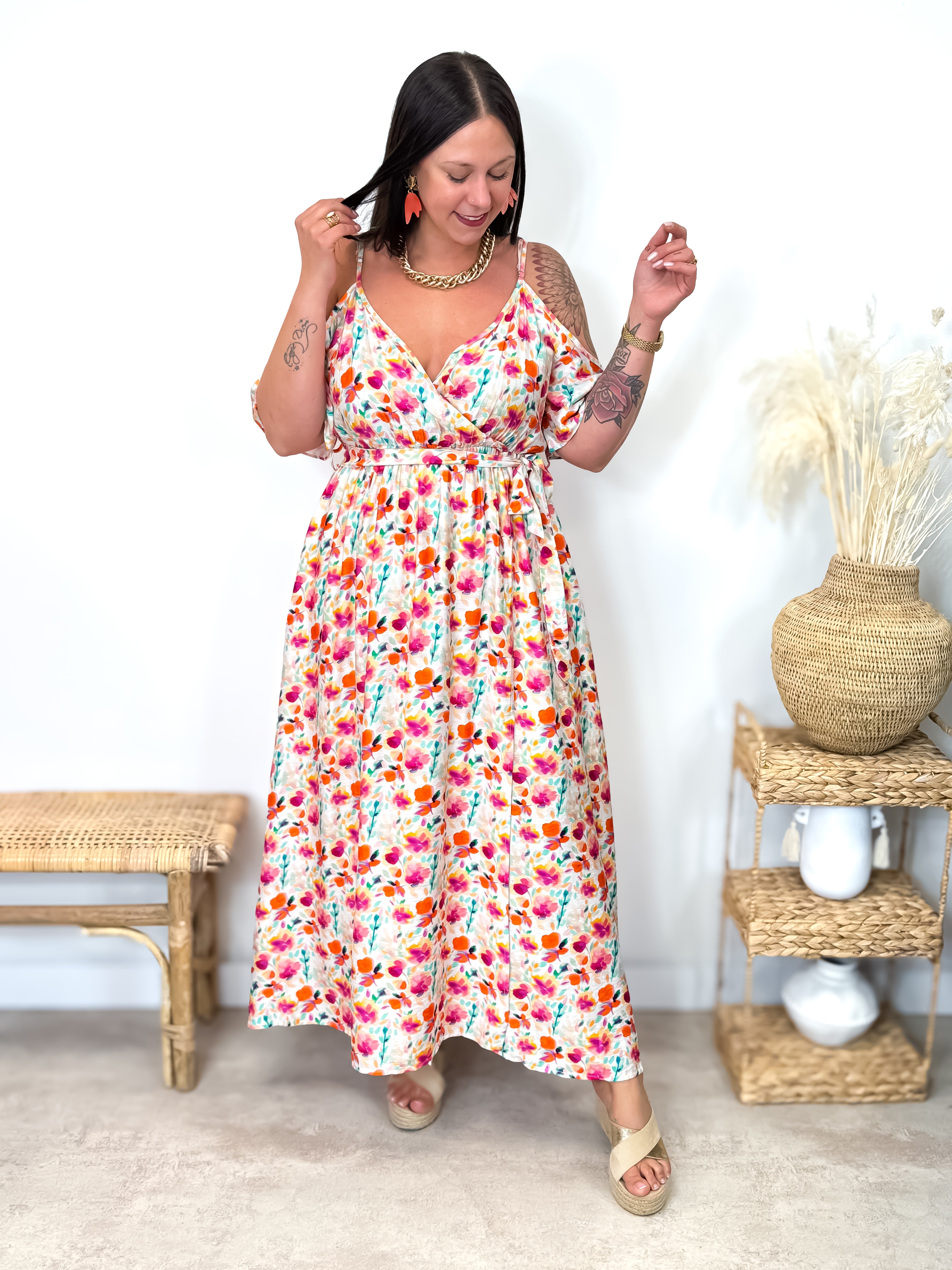 Robe - Clémentine - Rose & Orange