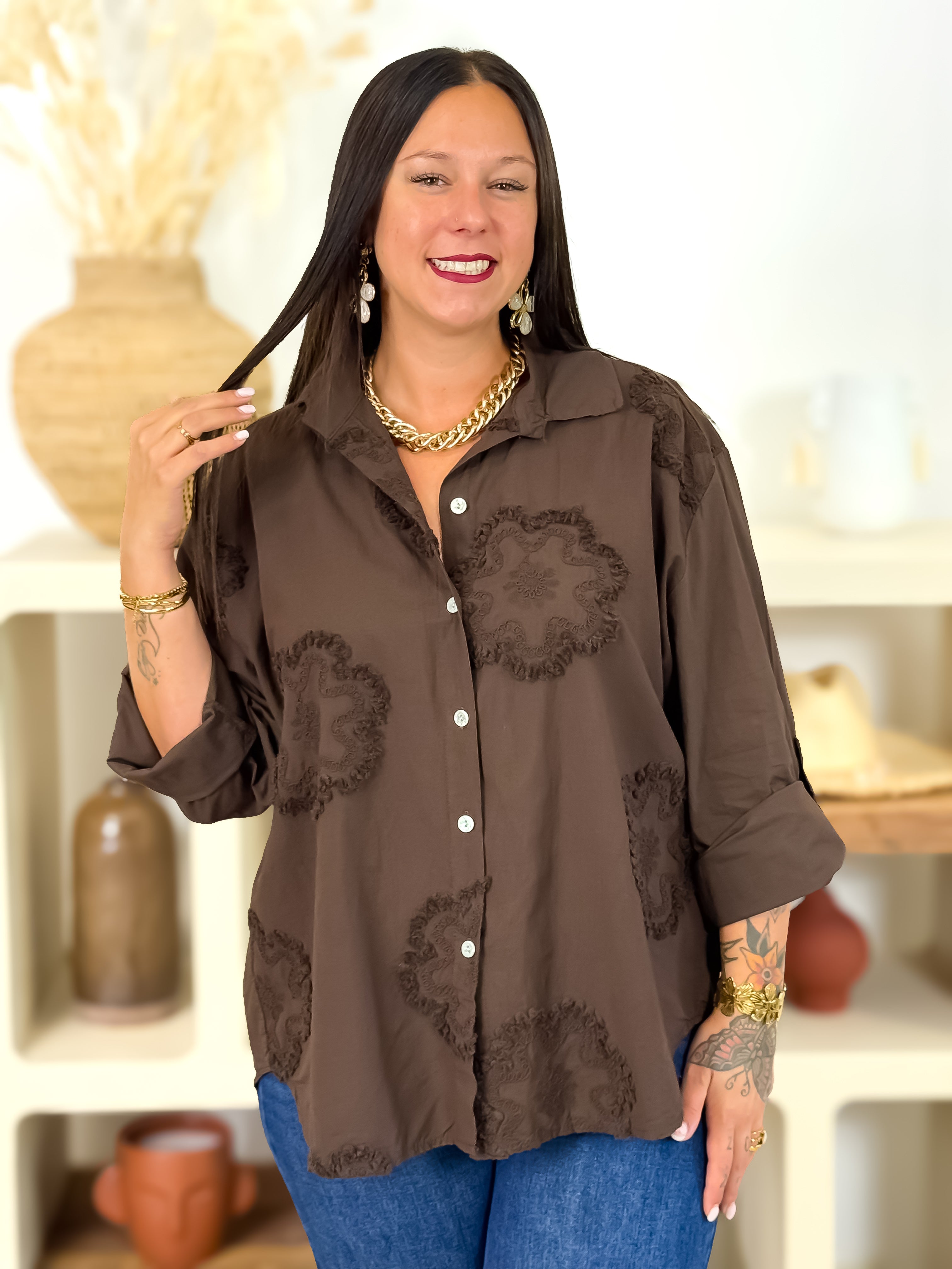 Chemise - Rosetta - Chocolat