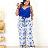 Top - Linda - Bleu