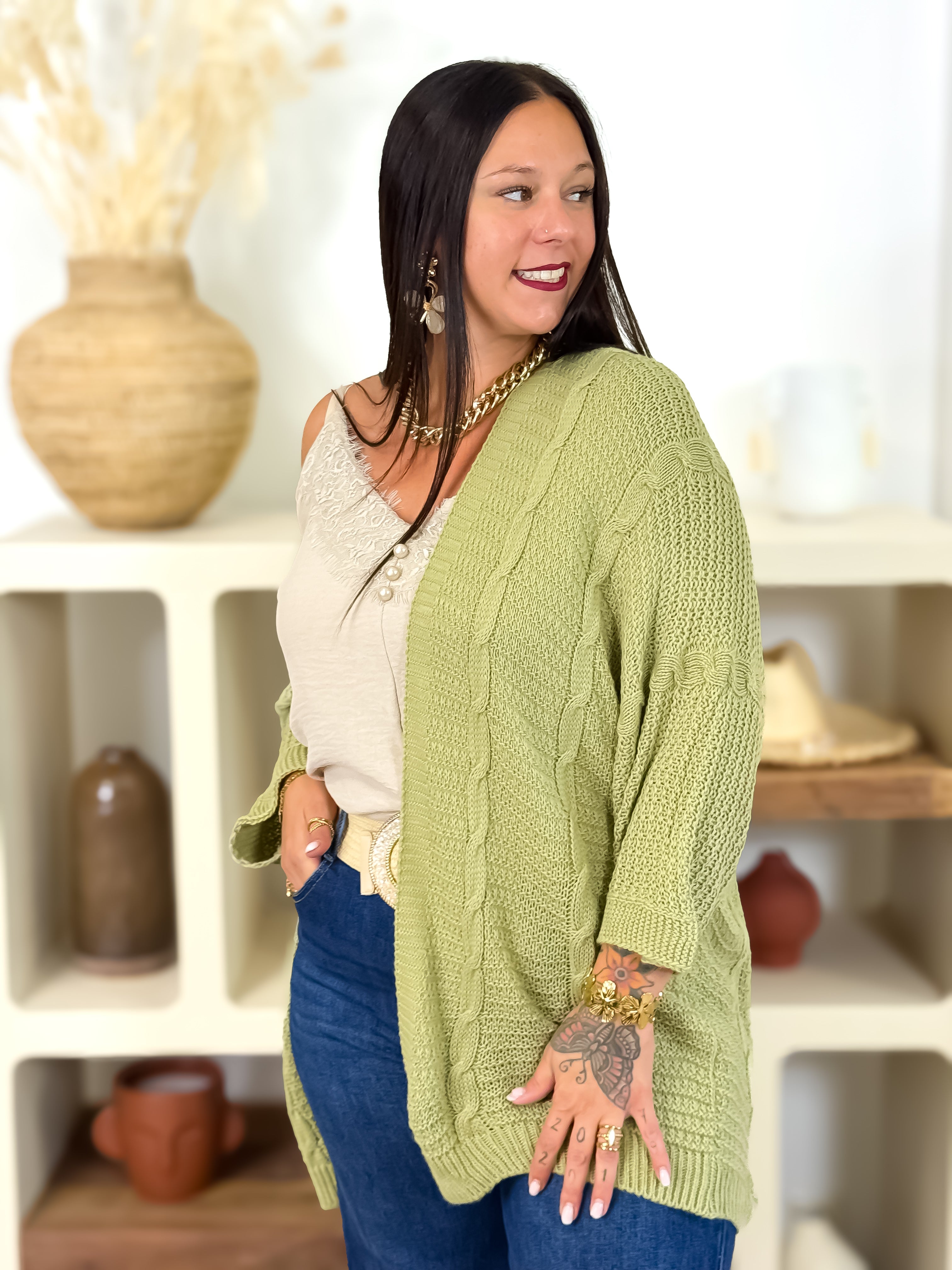 Gilet - Gianna - Vert Olive