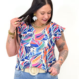 Blouse - Willow - Bleu