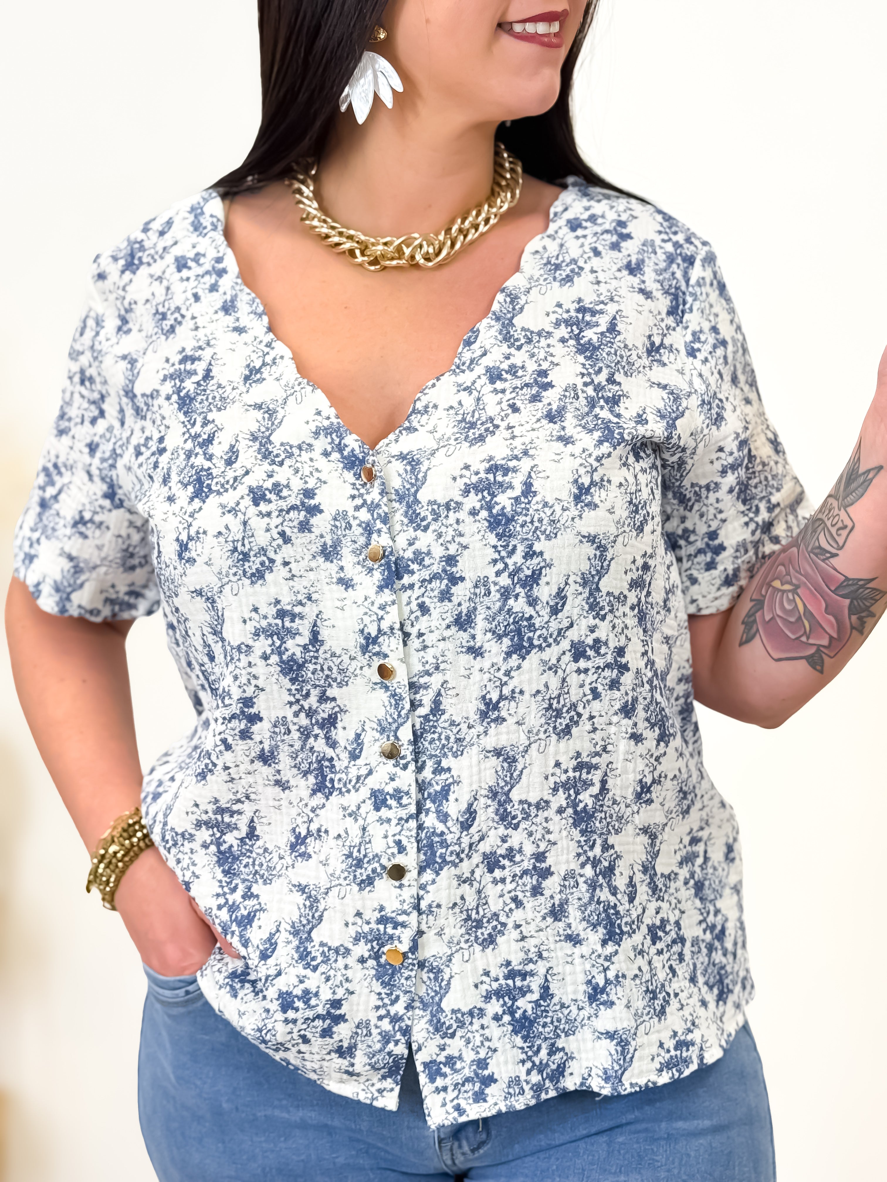 Blouse - Aurora - Bleu