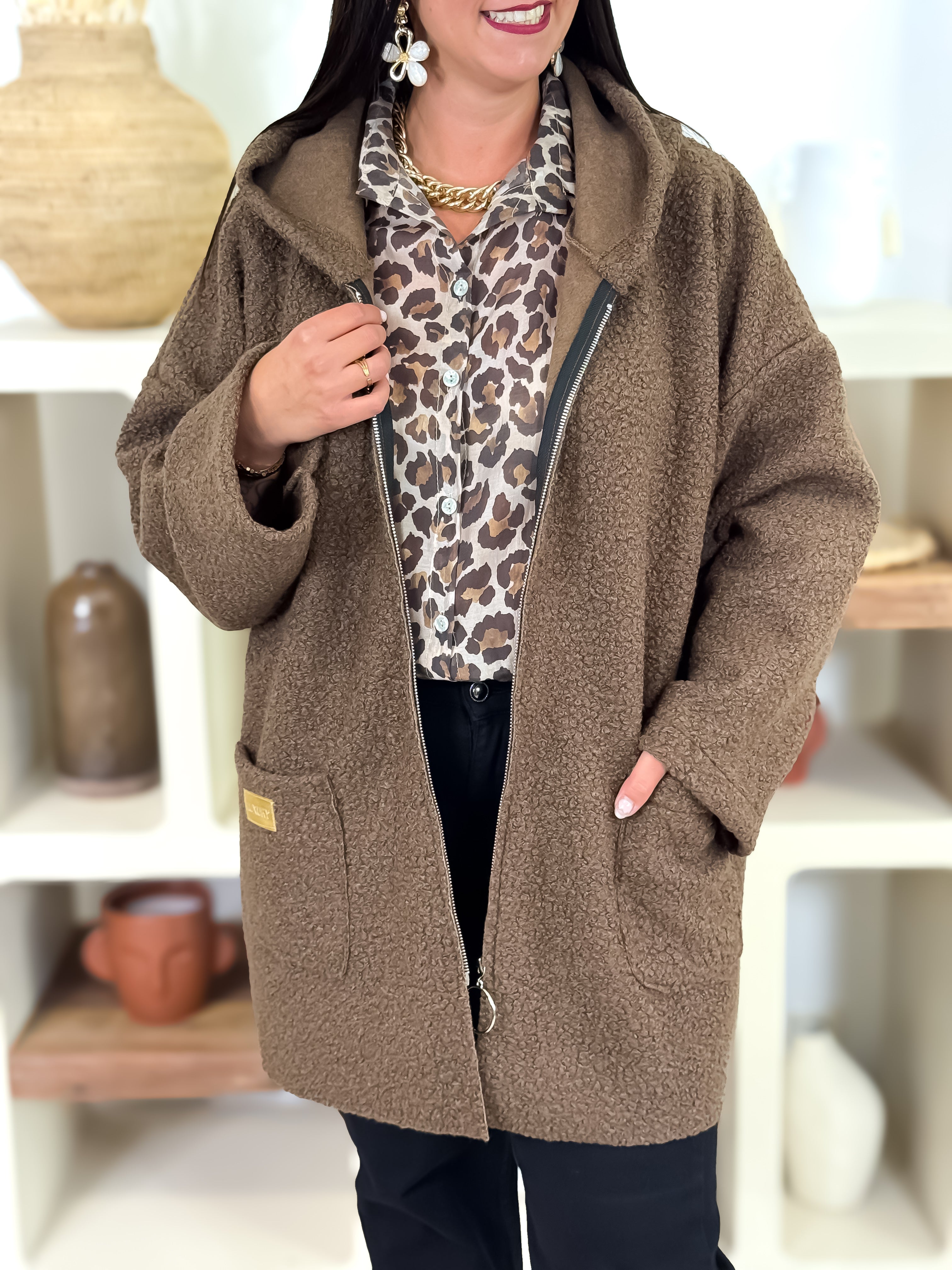 Veste - Léa - Chocolat // PRÉCOMMANDE 15.09 - 19.09
