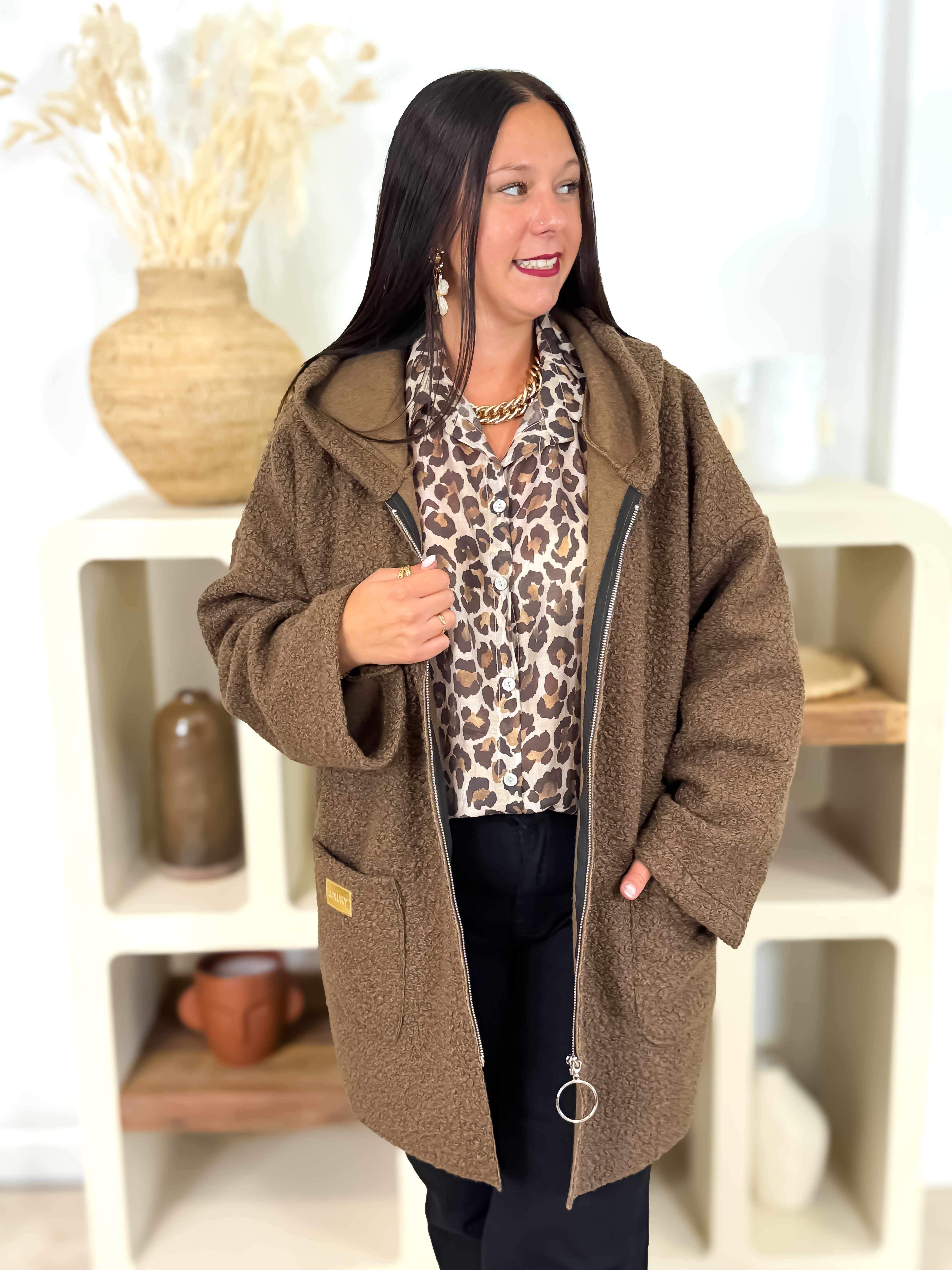 Veste - Léa - Chocolat // PRÉCOMMANDE 15.09 - 19.09
