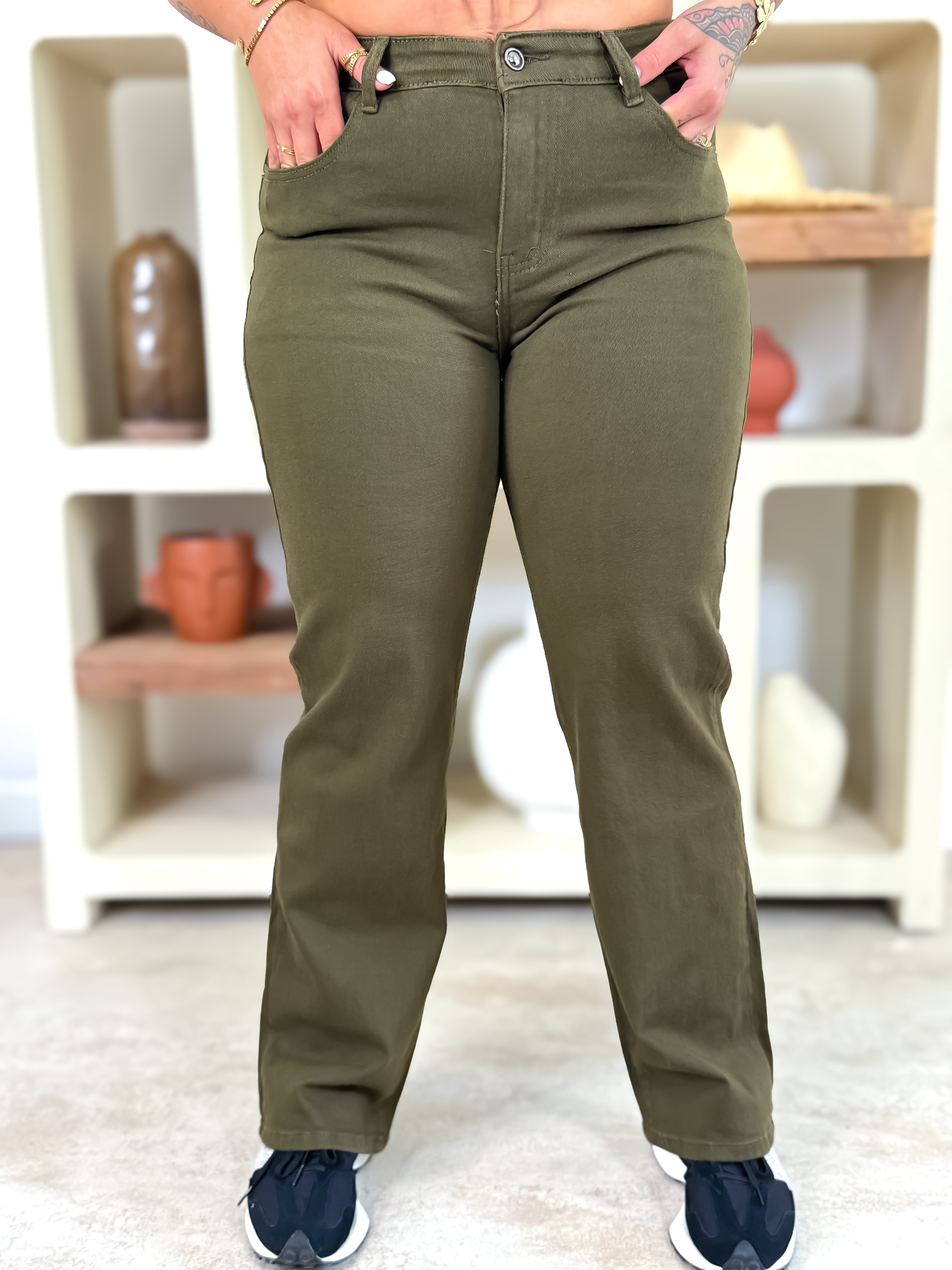Jeans - Eva - Kaki