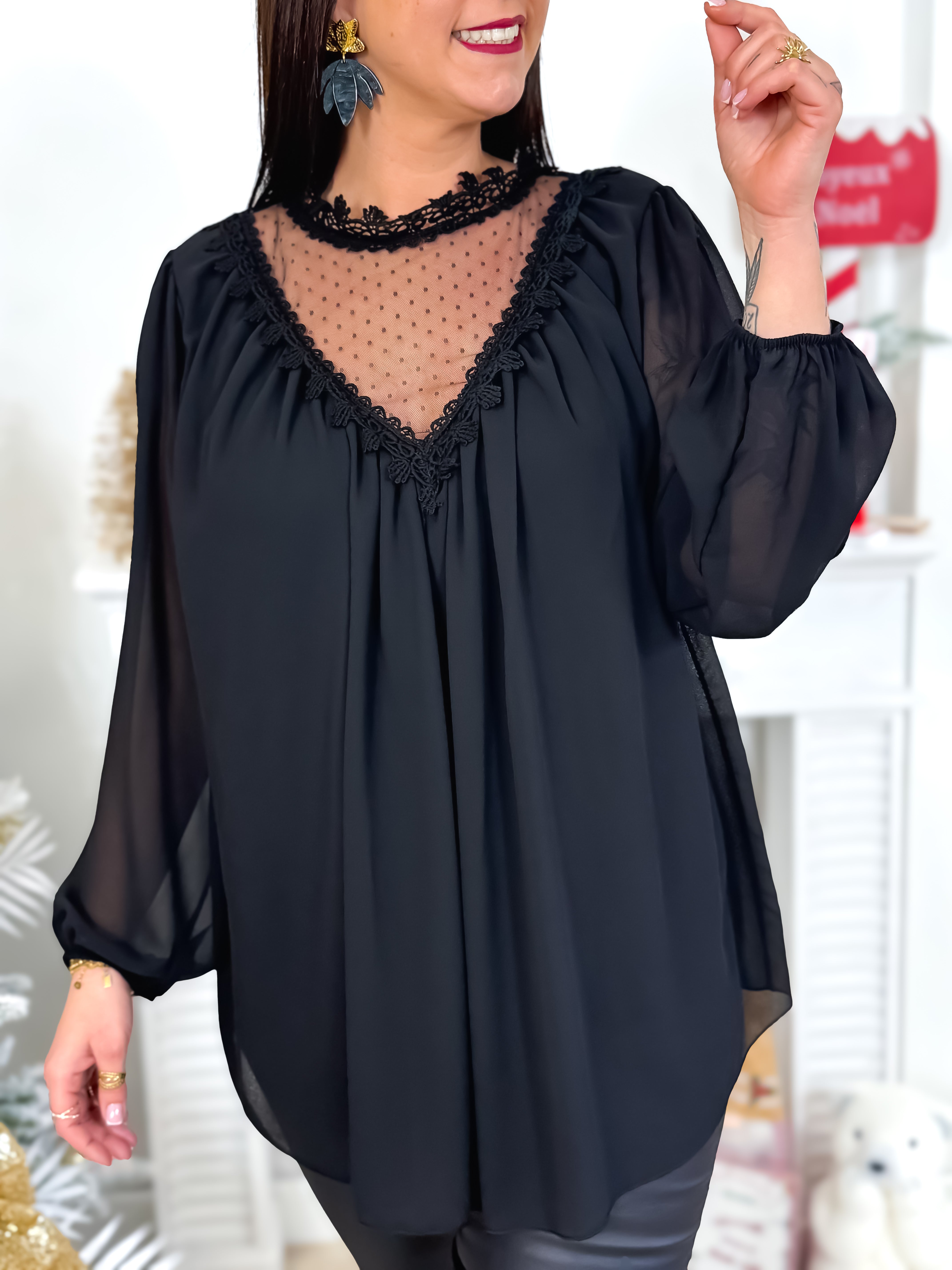 Blouse - Miliana - Noir