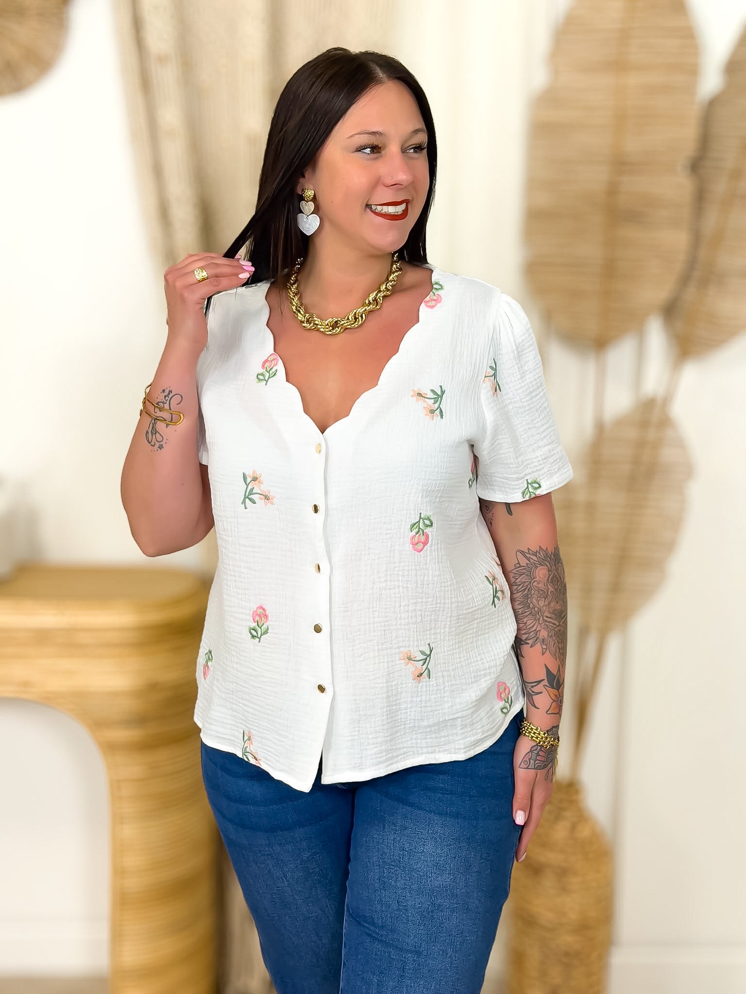 Blouse - Zélya - Blanc
