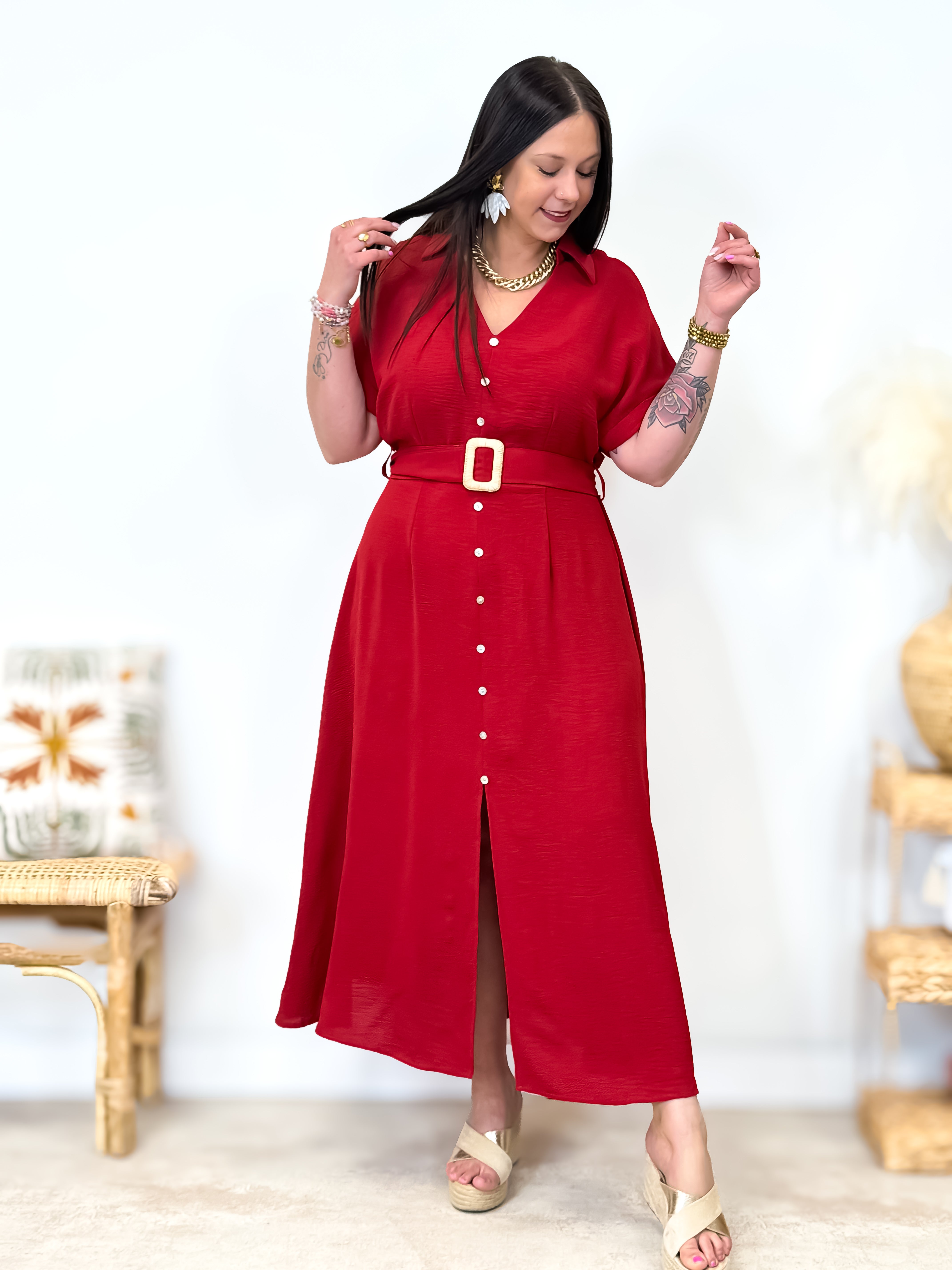 Robe - Romy - Rouge