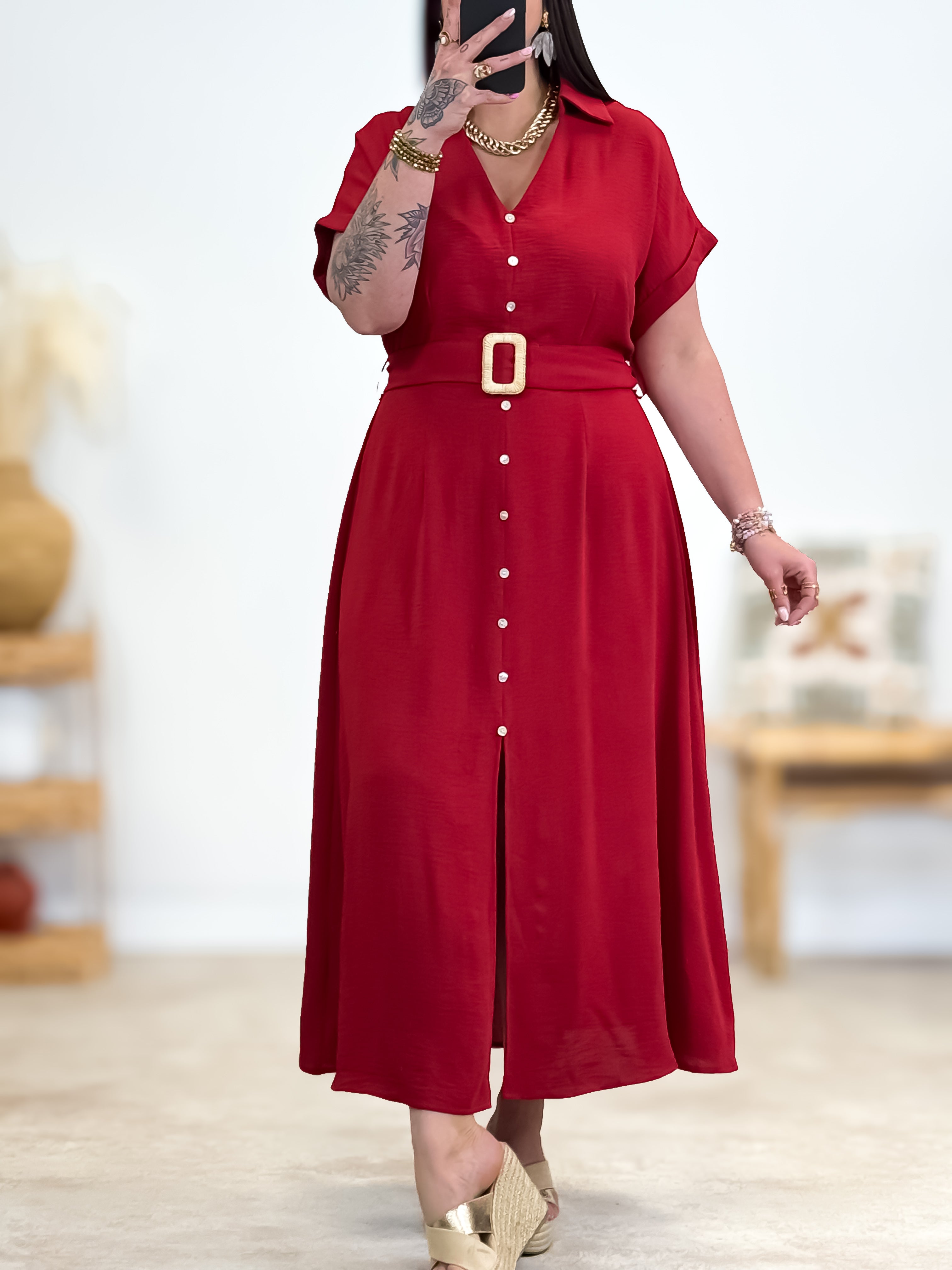 Robe - Romy - Rouge