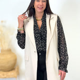 Blazer sans manche - Eline - Beige