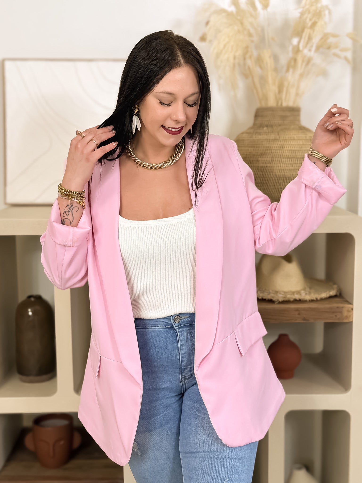Blazer - Thalya - Rose Pastel