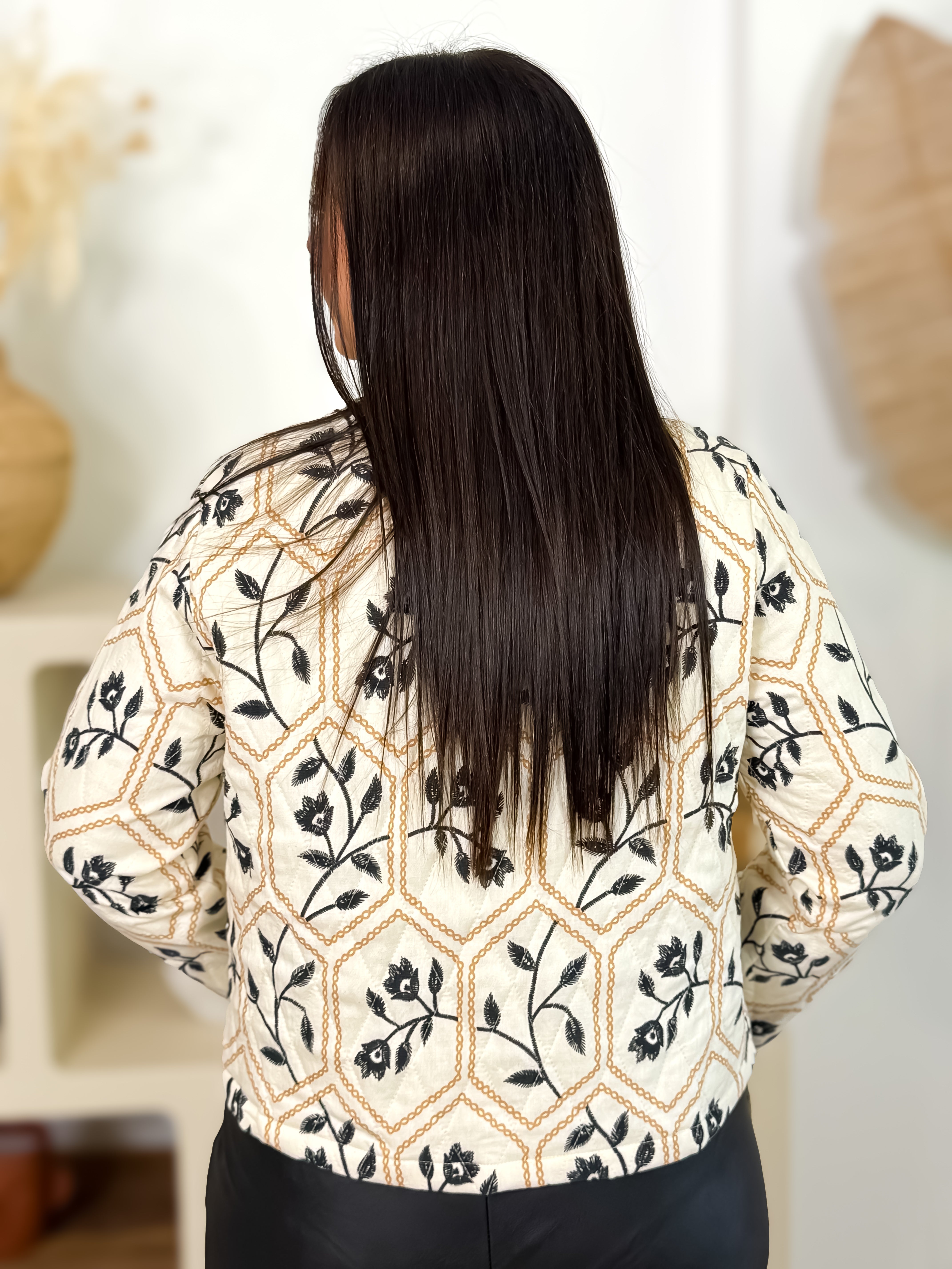 Veste - Ameline - Noir & Beige