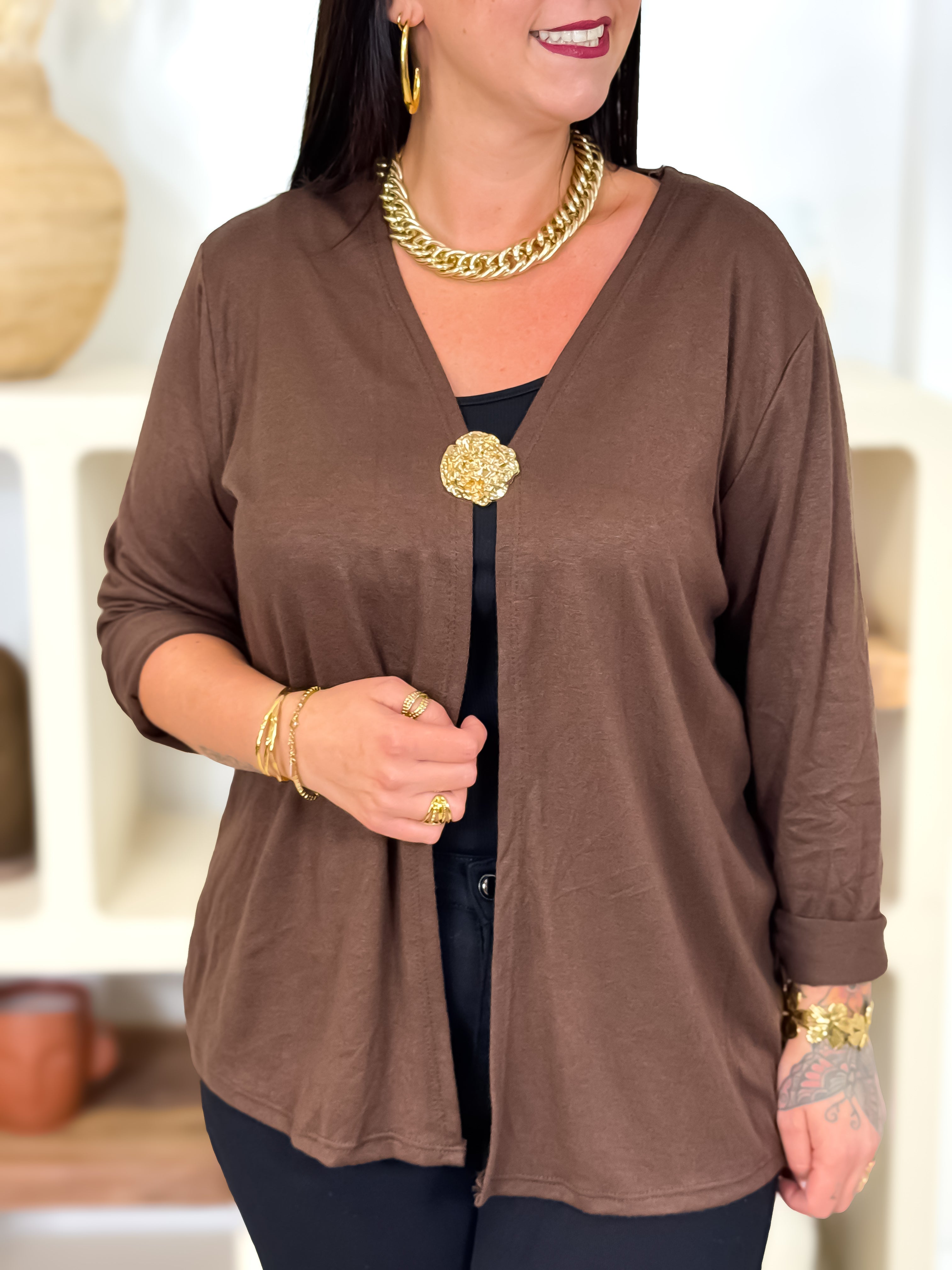 Gilet - Kelly - Chocolat