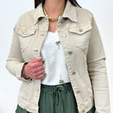 Veste en jeans - Zelya - Beige