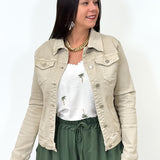 Veste en jeans - Zelya - Beige