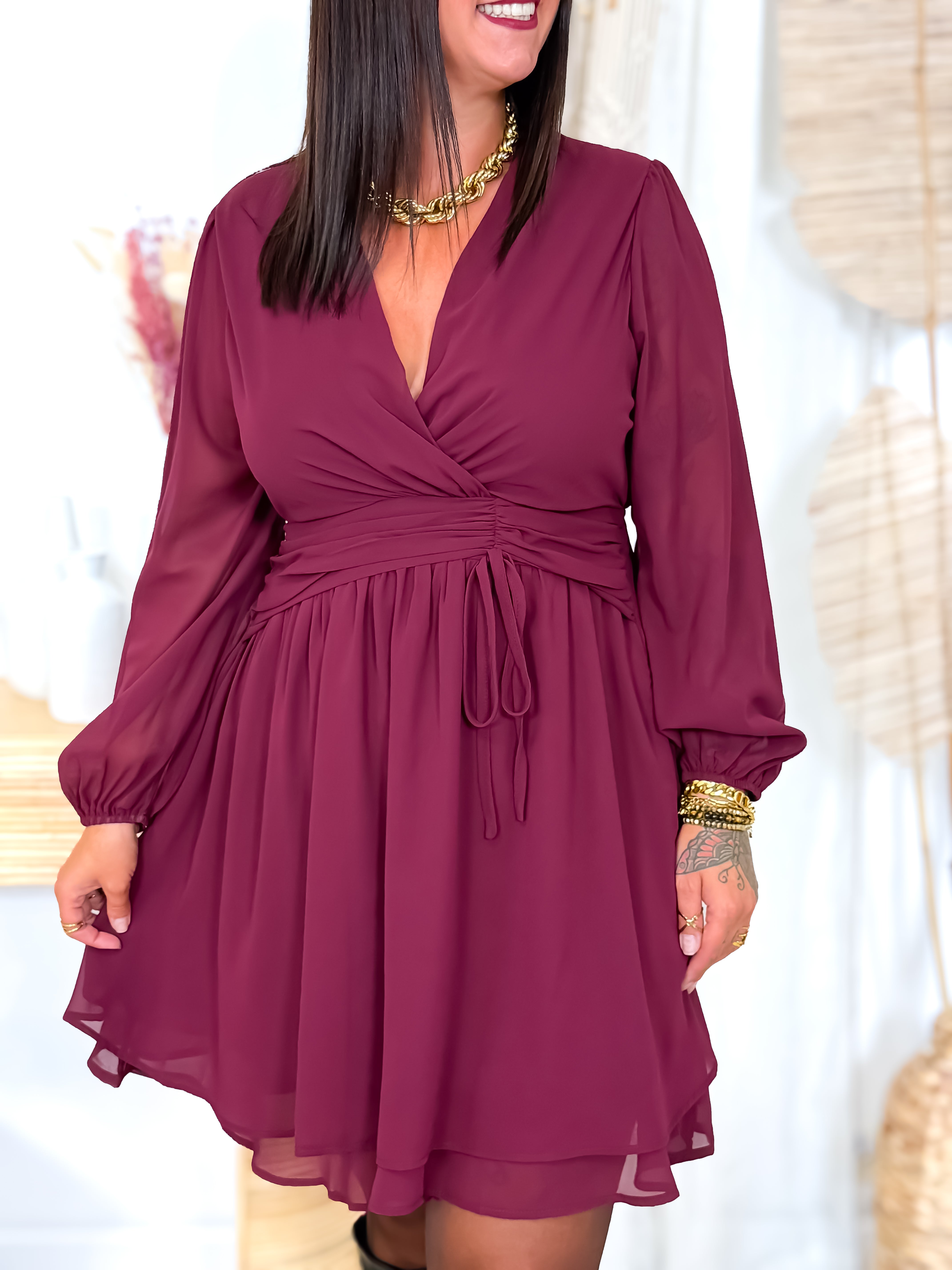 Robe courte - Lior - Bordeaux