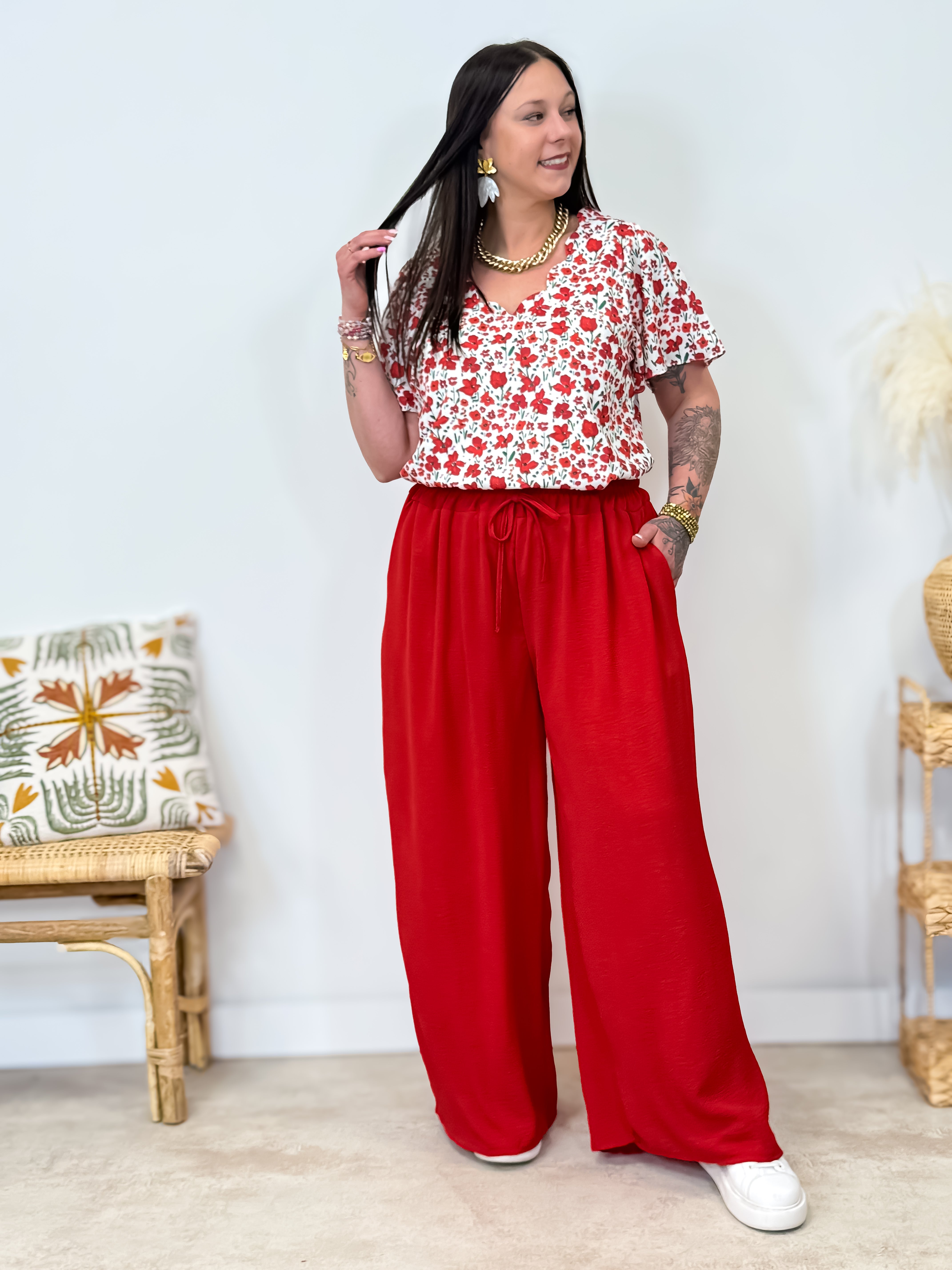 Palazzo - Fanny - Rouge