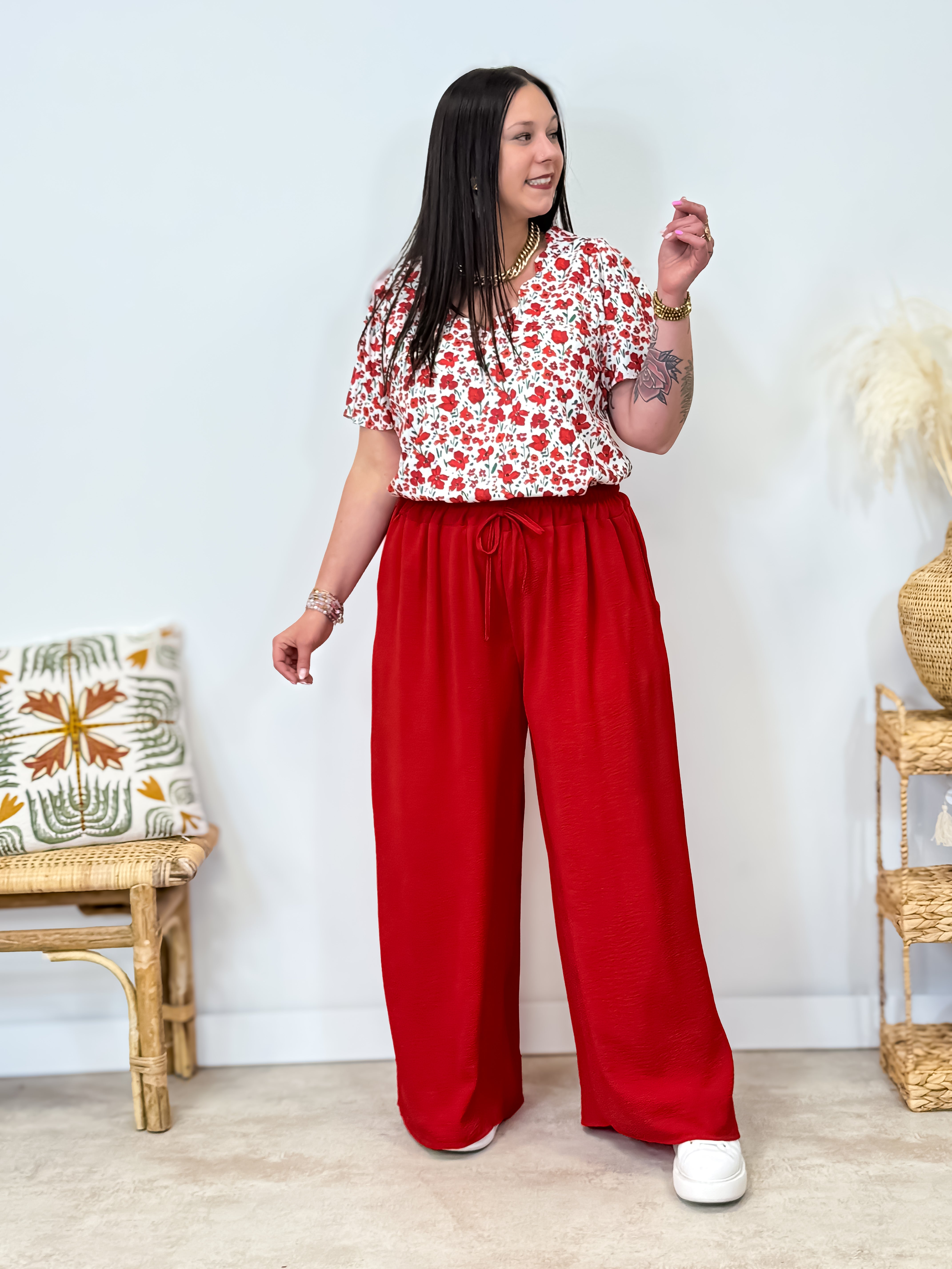 Palazzo - Fanny - Rouge