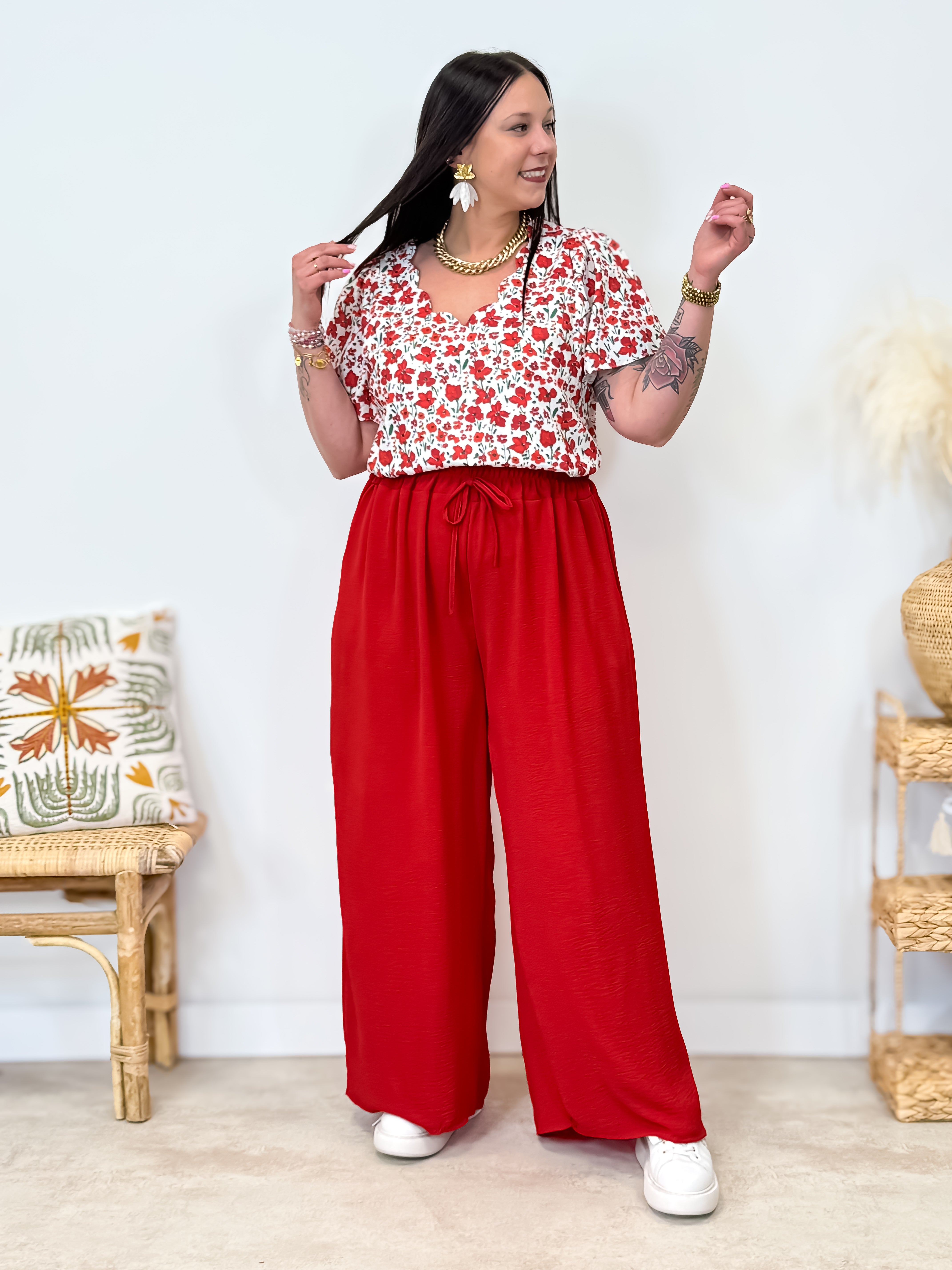 Palazzo - Fanny - Rouge