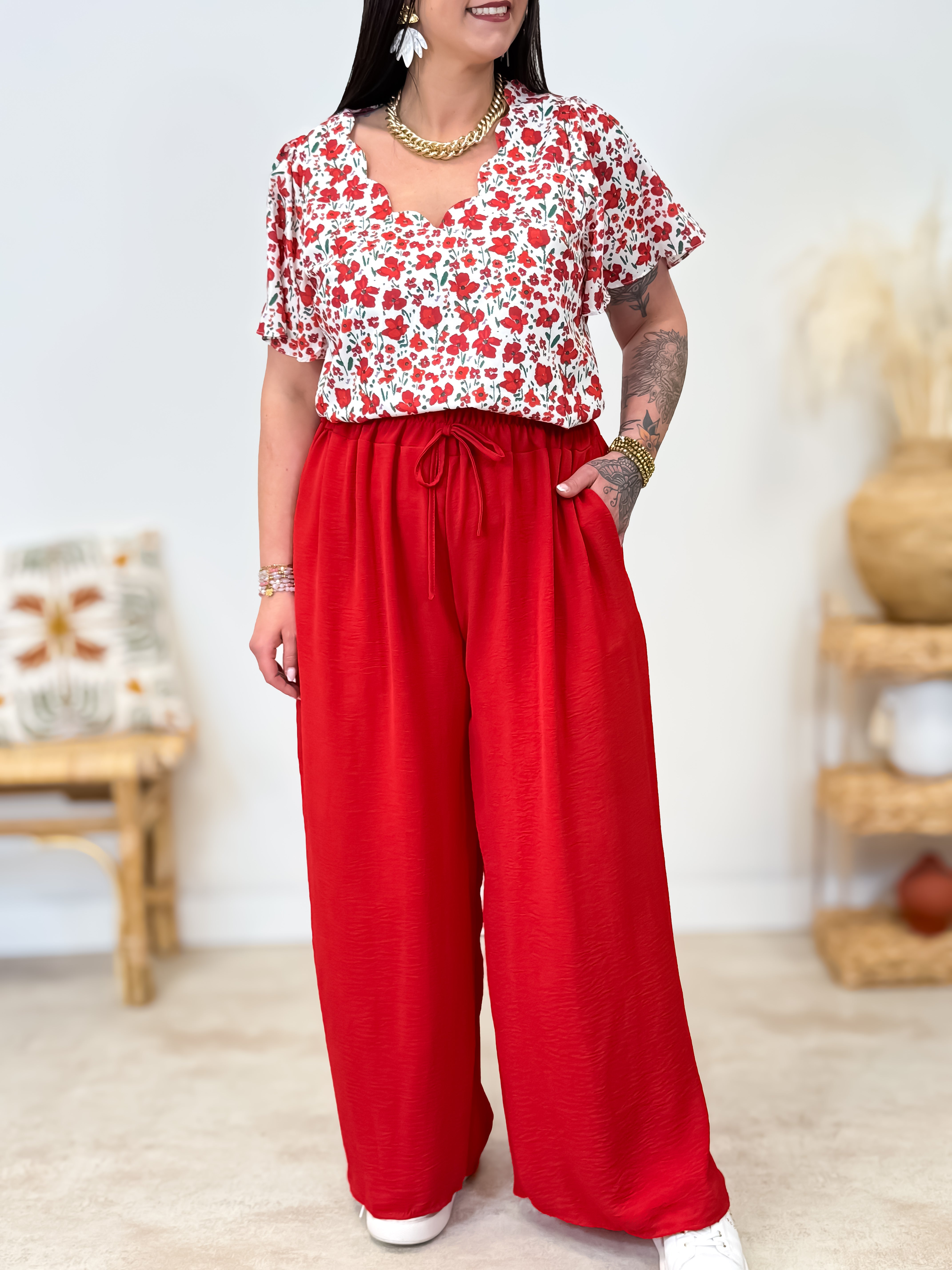 Palazzo - Fanny - Rouge
