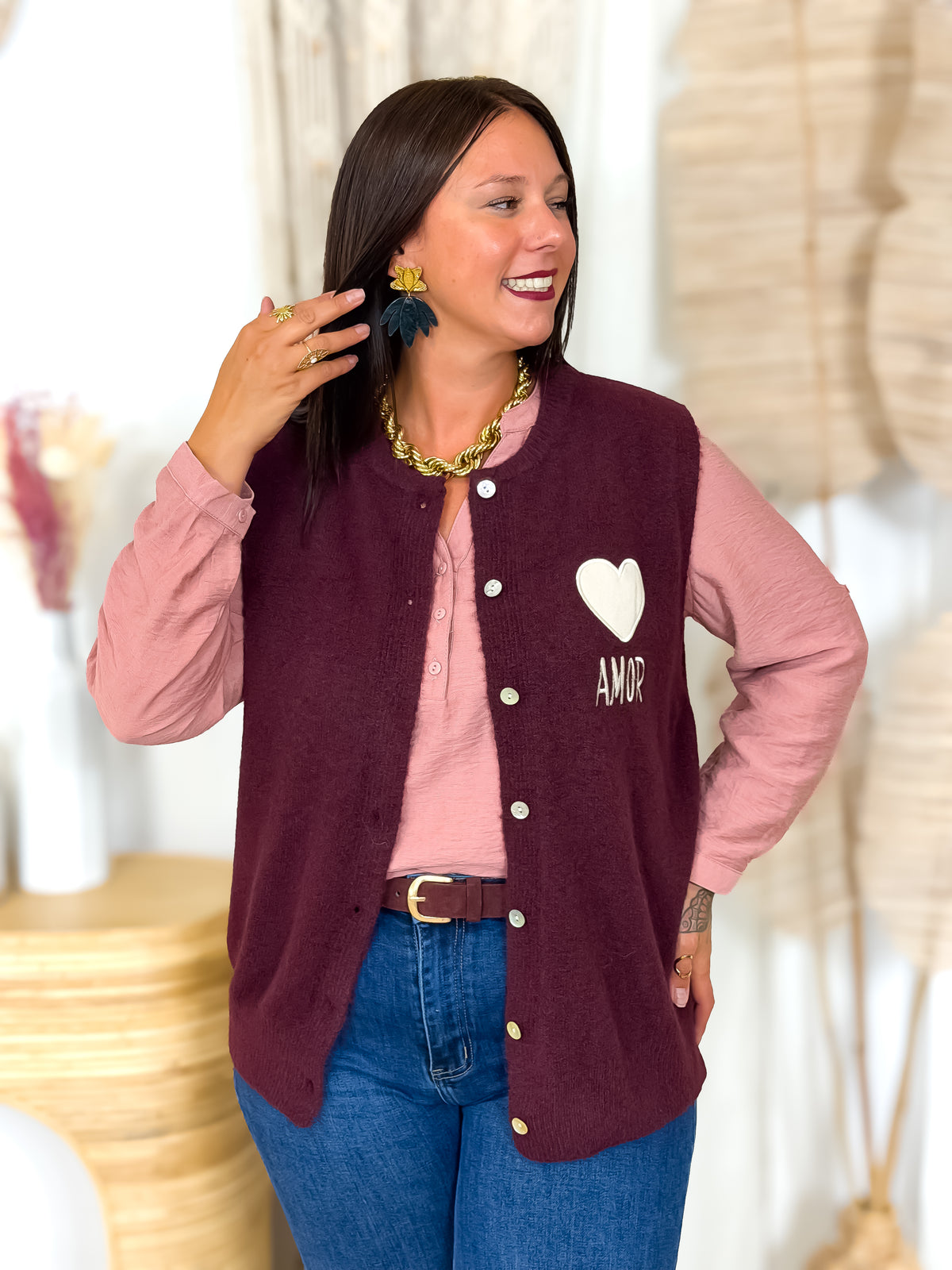 Gilet sans manches - Lovies - Bordeaux