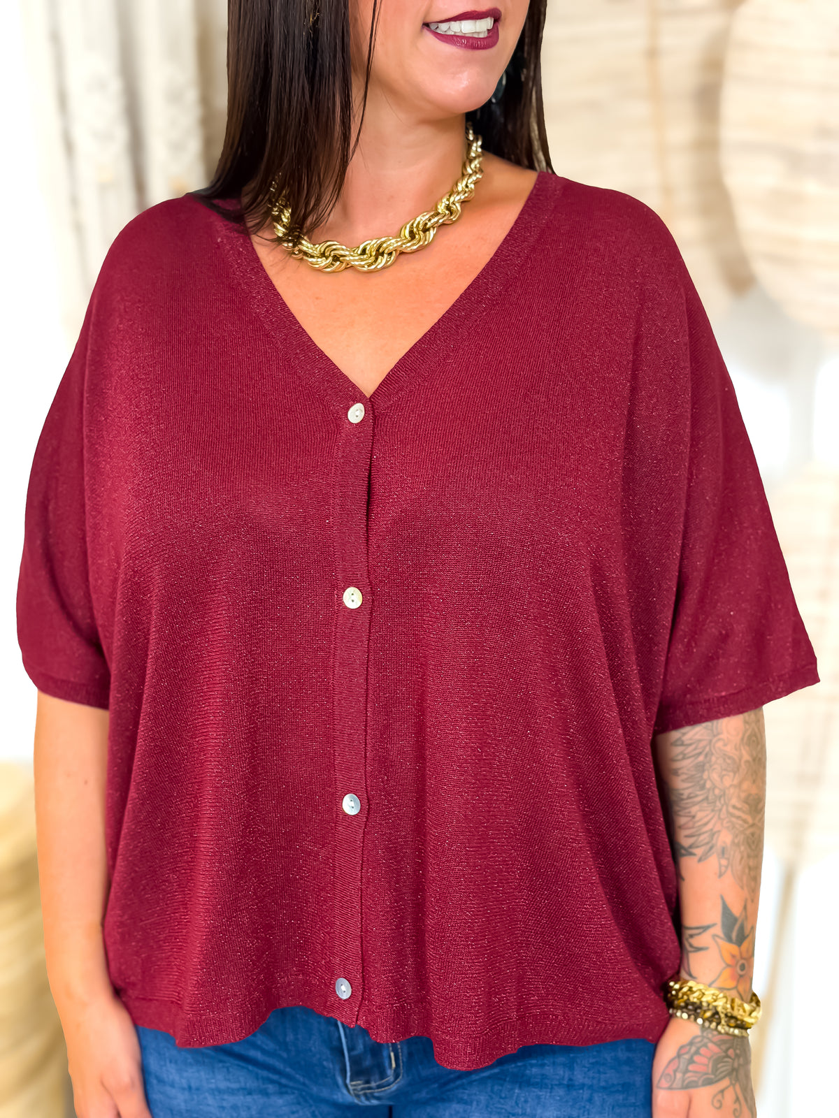 Gilet - Lidia - bordeaux