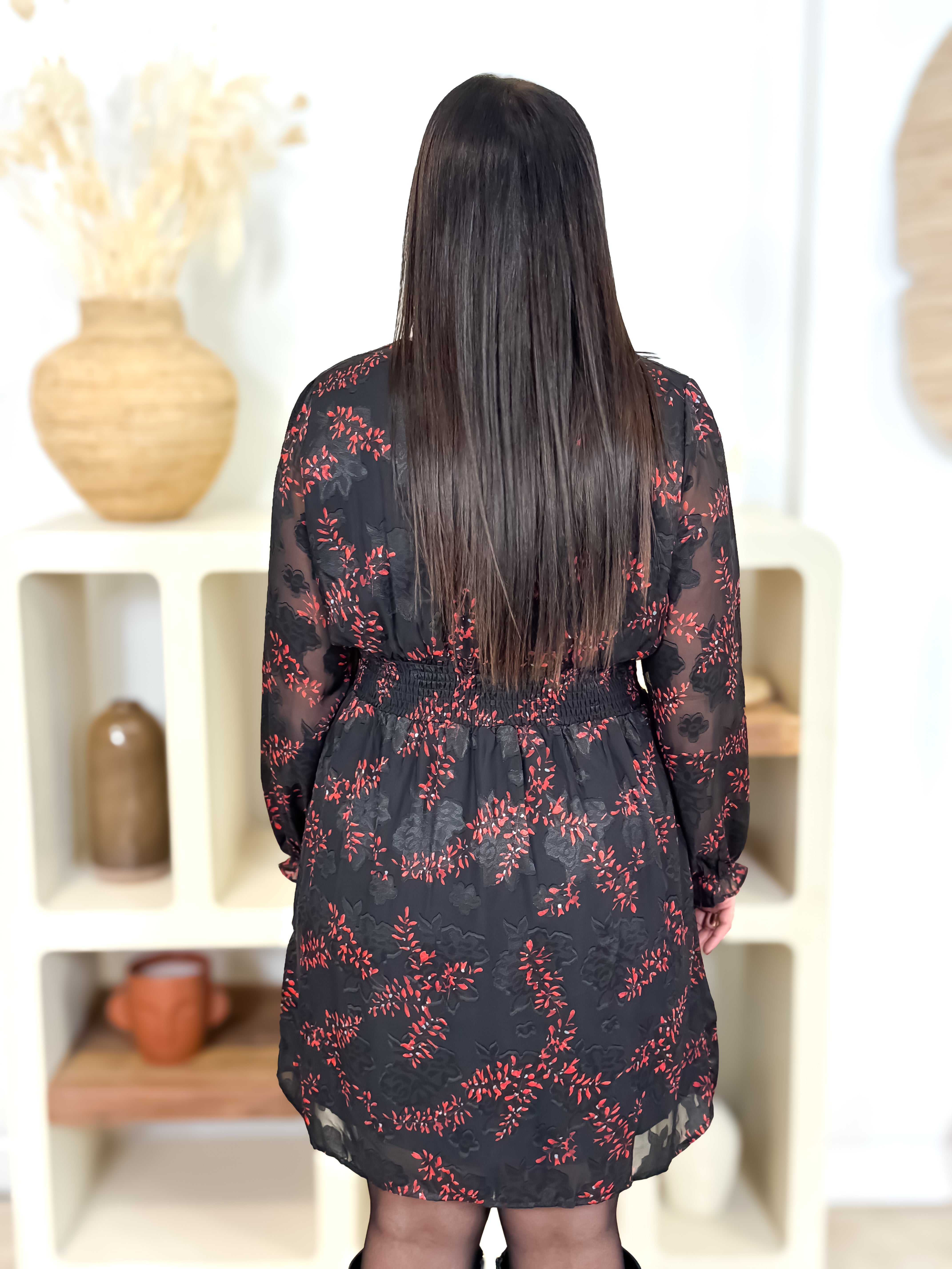 Robe - Lisia - Noir & Rouge