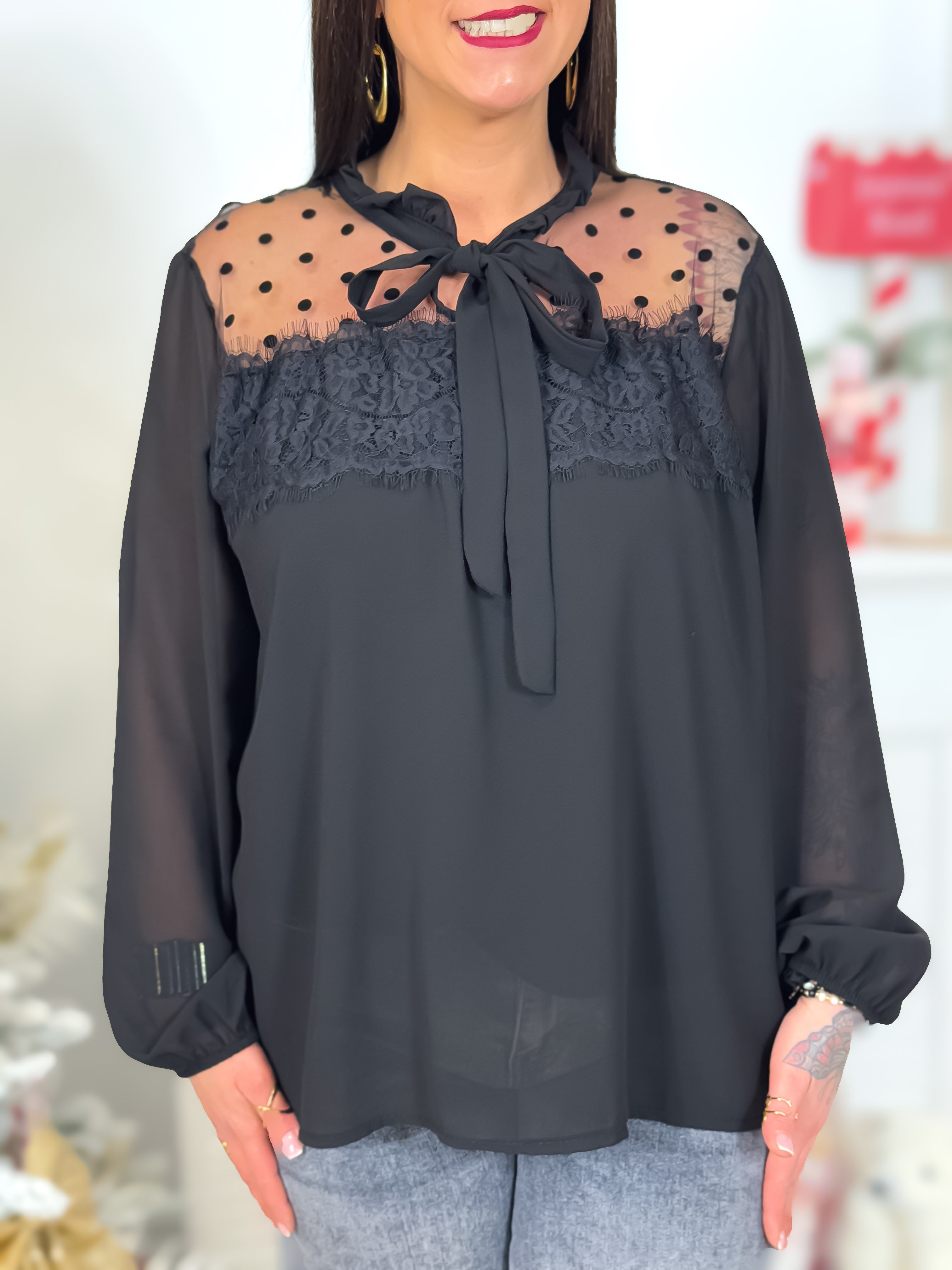 Blouse - Liana - Noir