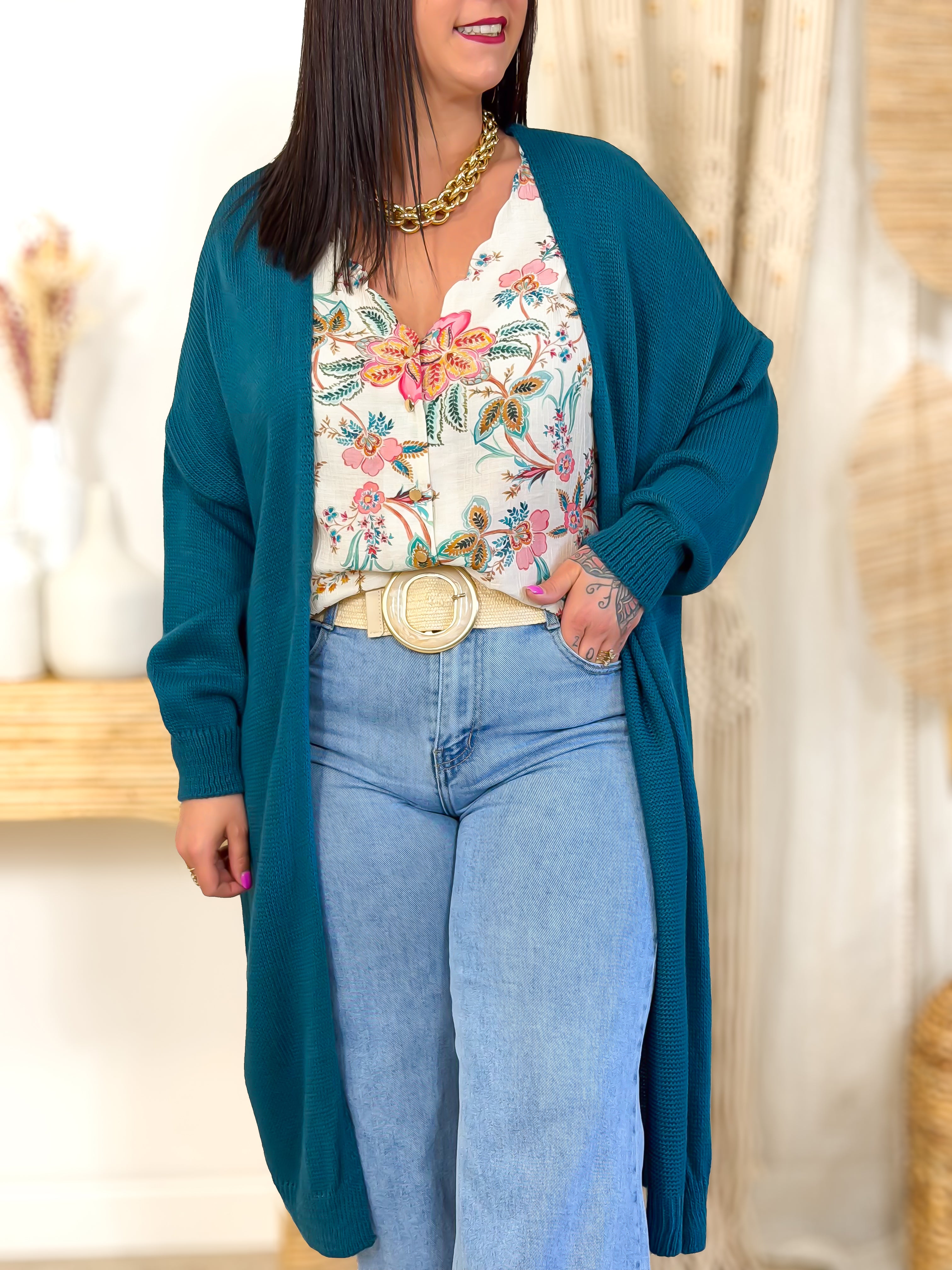 Gilet - Appoline - Bleu Canard