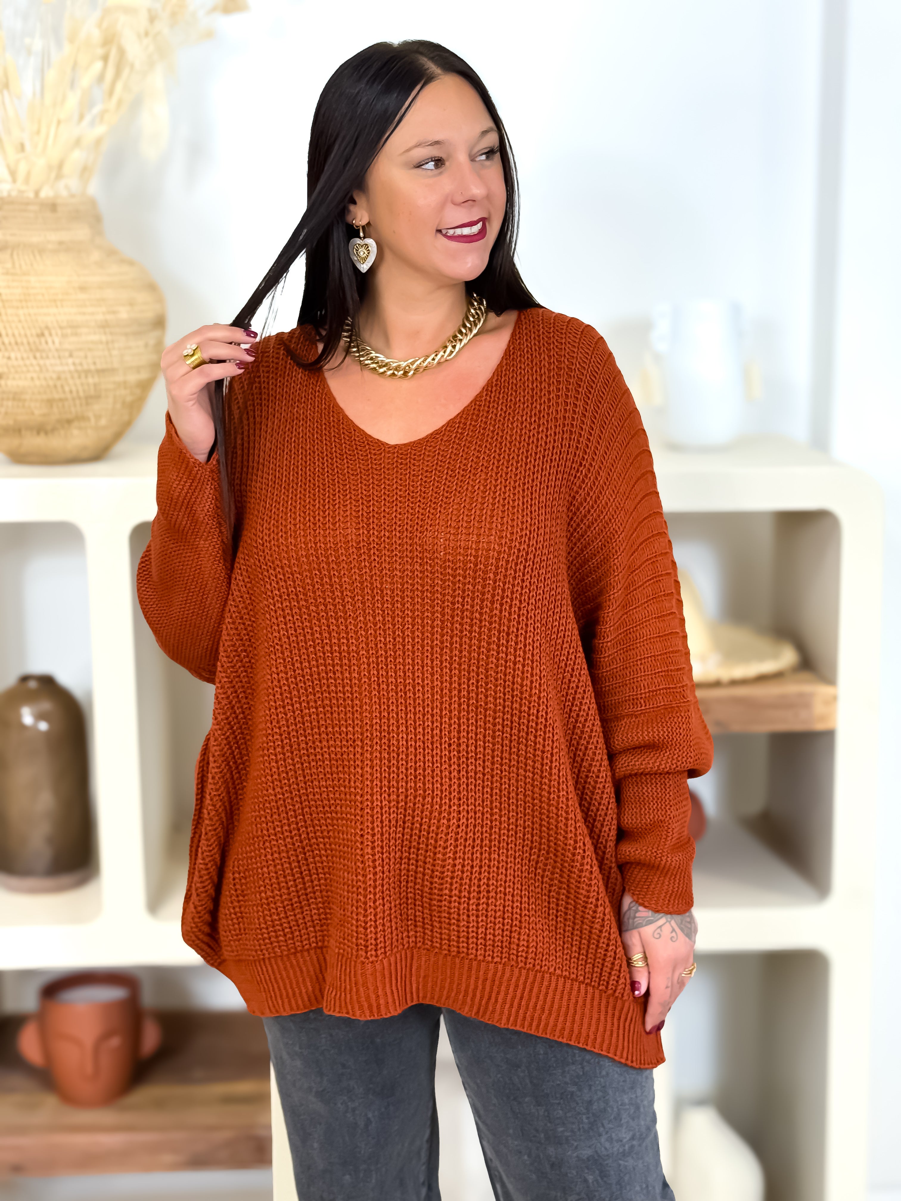 Pull - Annissa - Brique