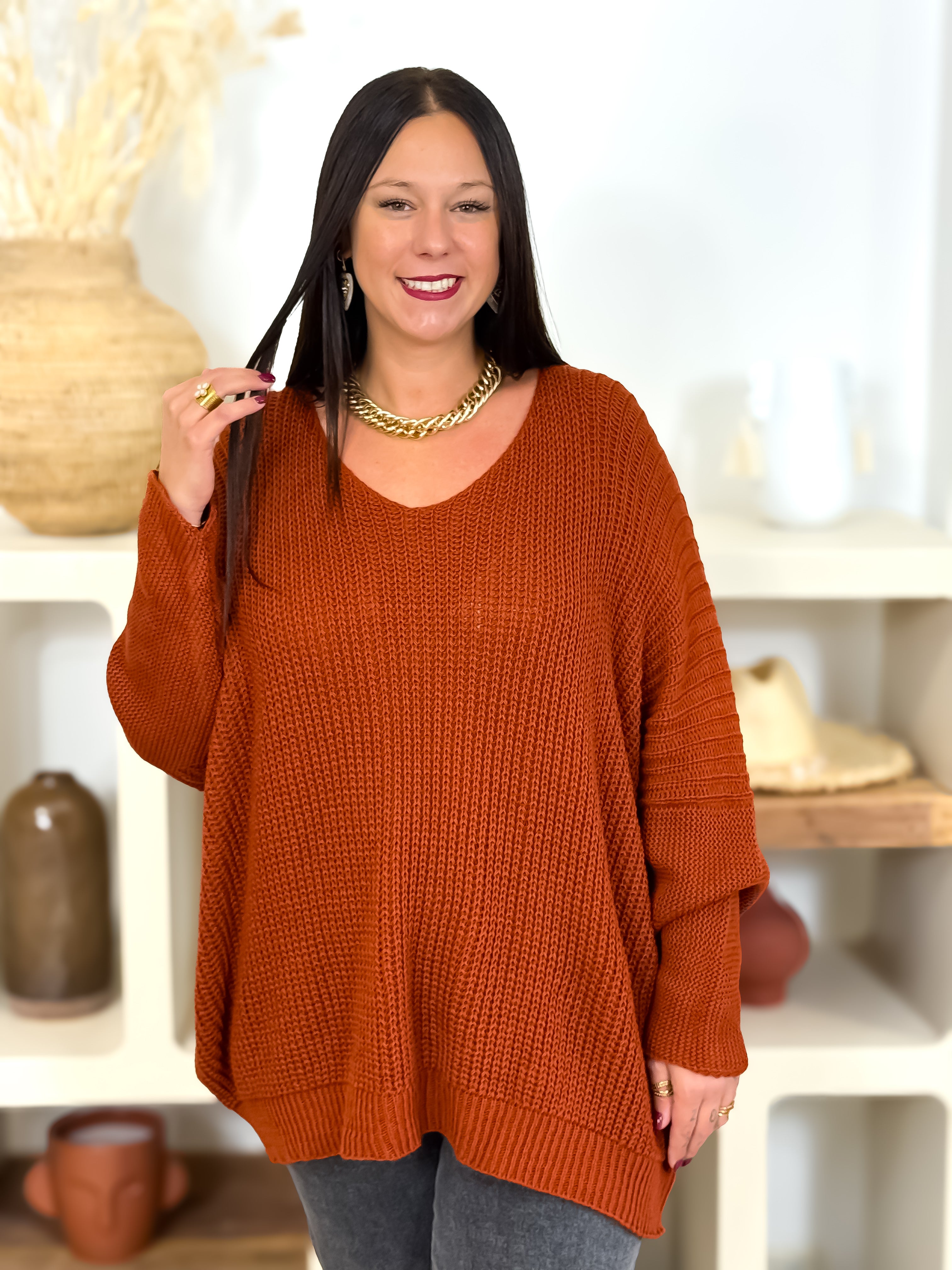 Pull - Annissa - Brique