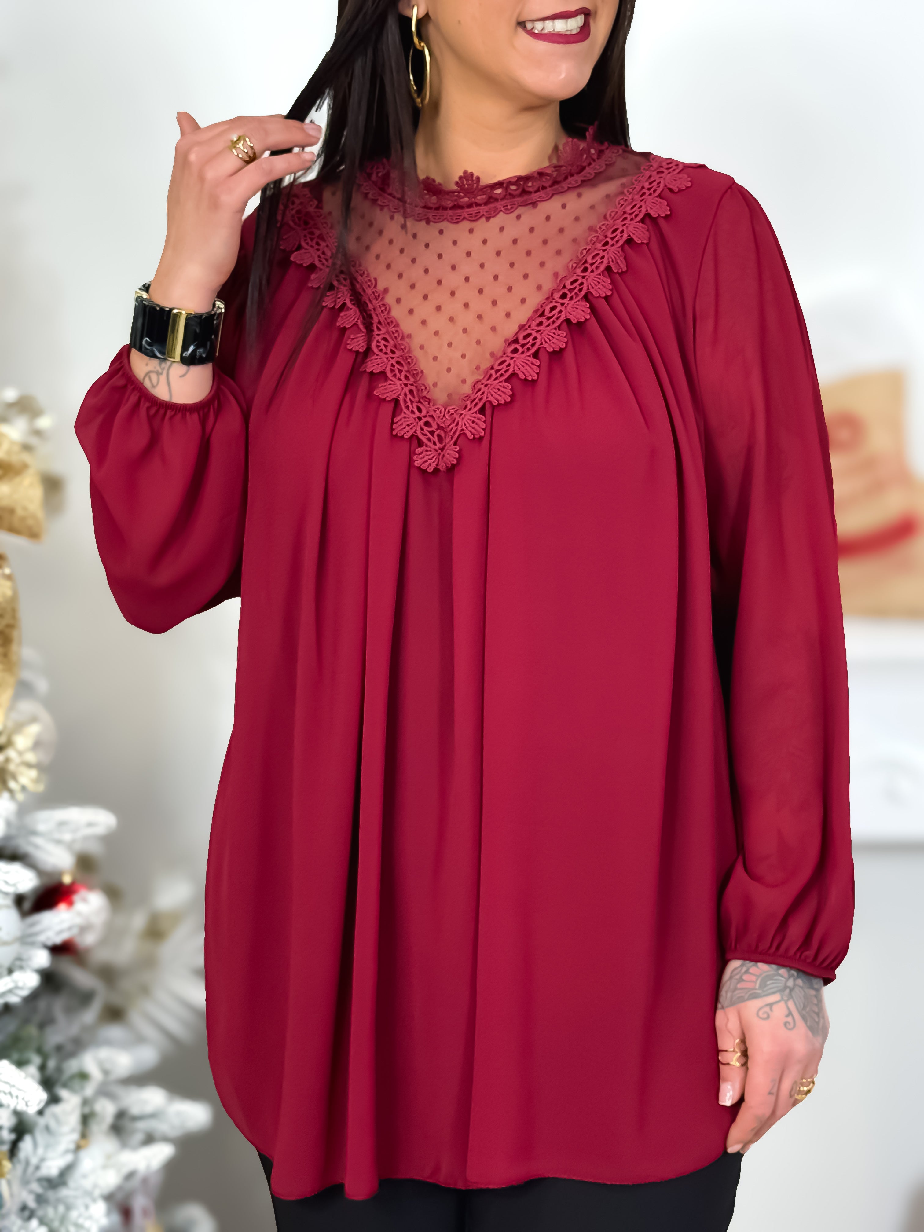 Blouse - Miliana - Bordeaux