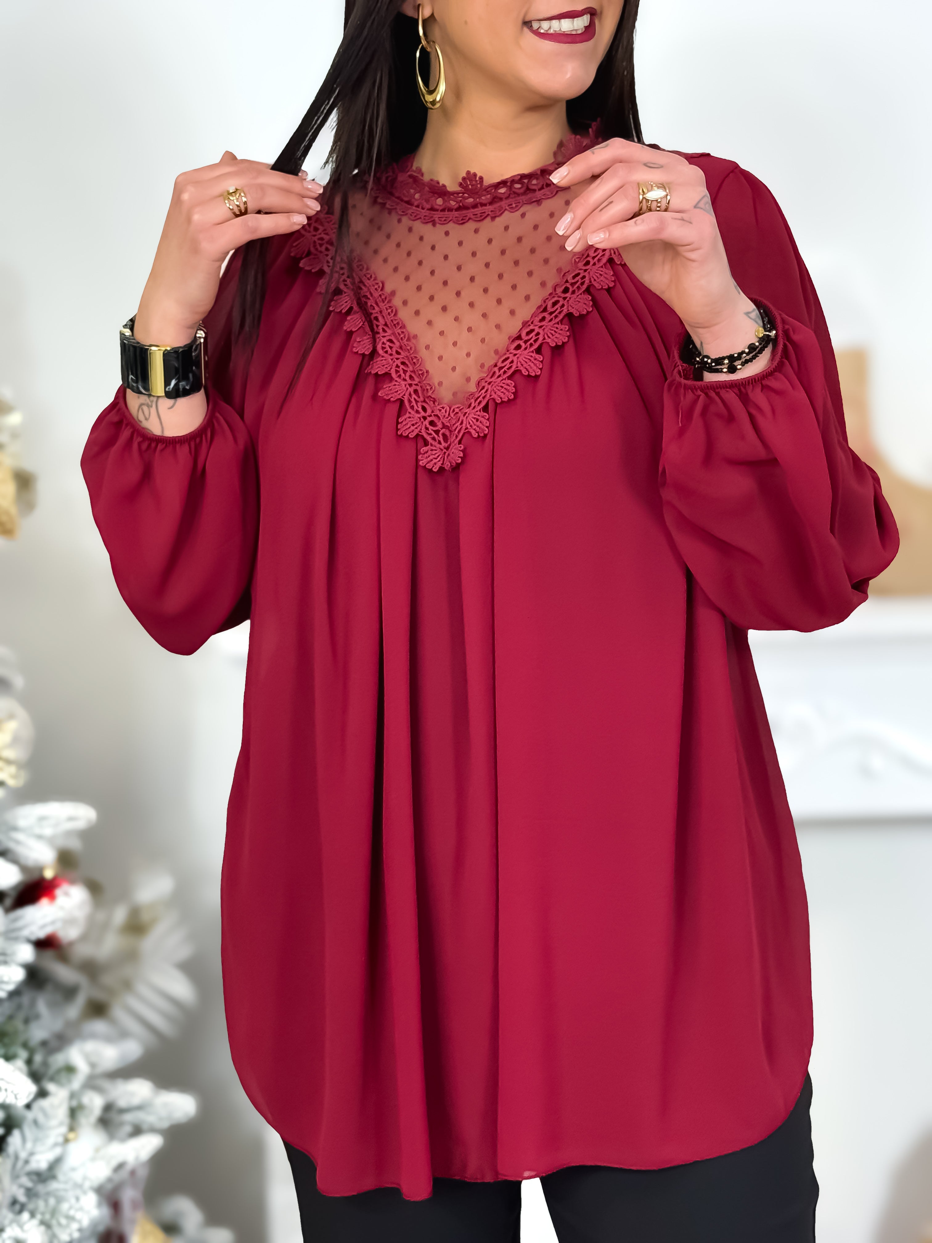 Blouse - Miliana - Bordeaux